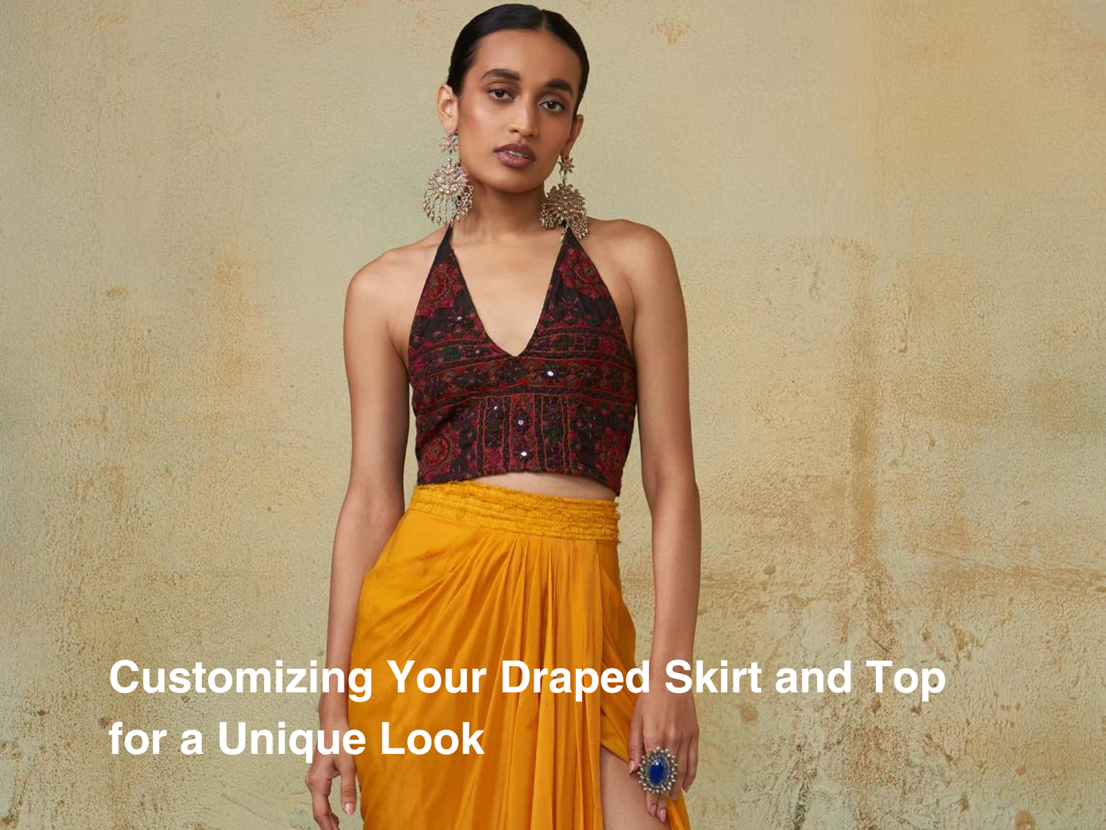 Customizing Your Draped Skirt and Top for a Unique Look