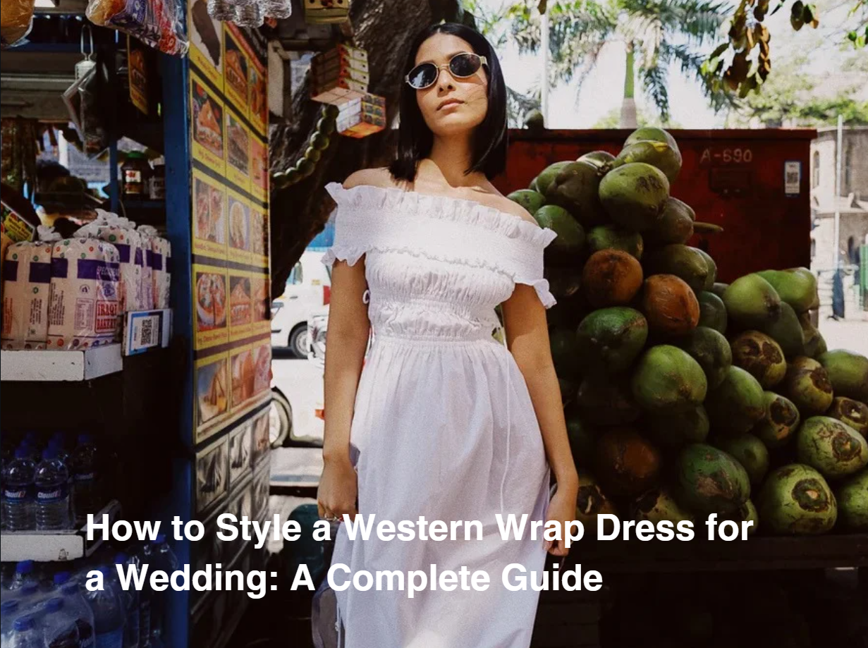 How to Style a Western Wrap Dress for a Wedding