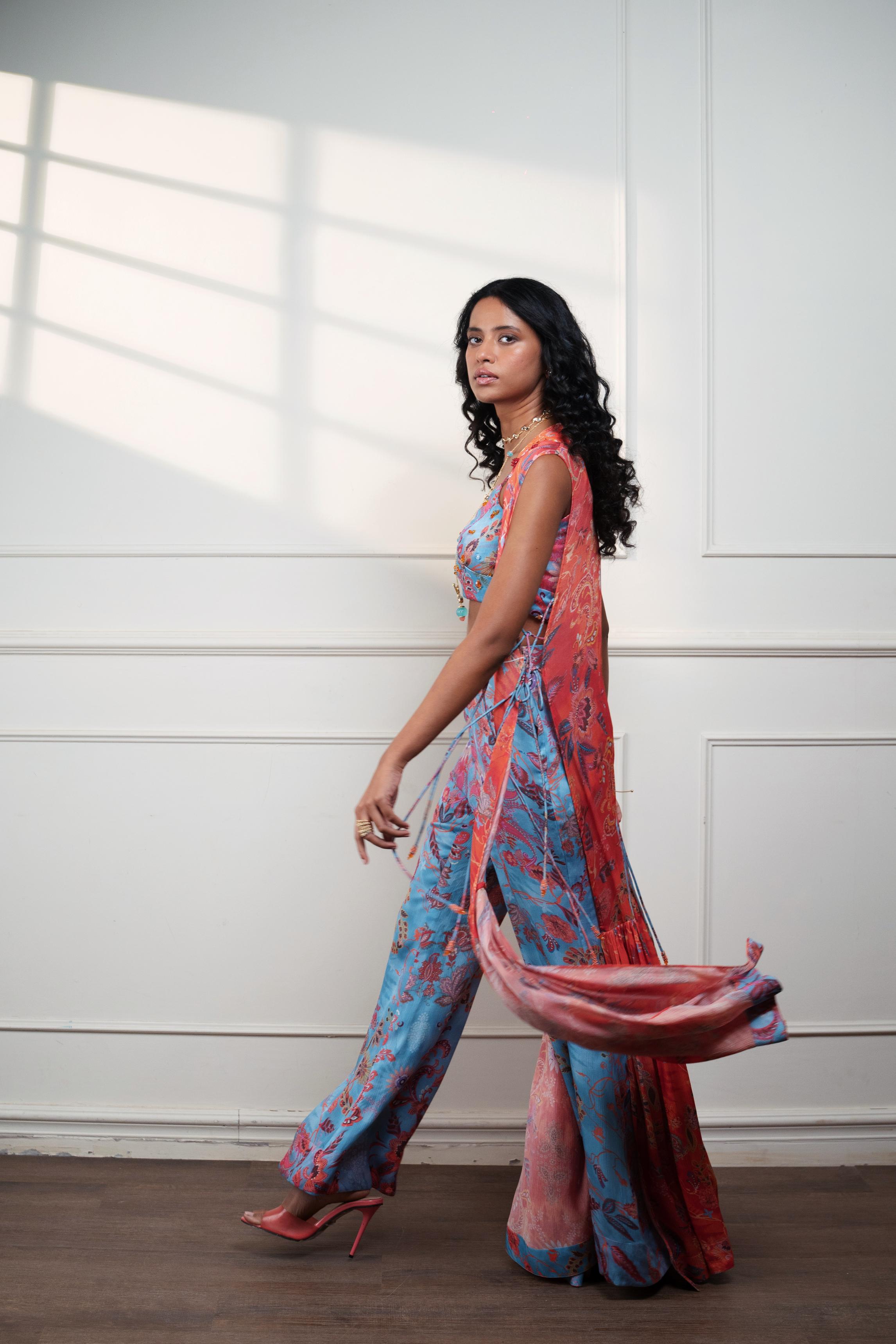 Spice Bloom Long Vest Duster at Style Junkiie