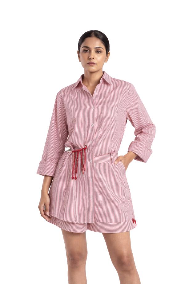 Pinned Crush Red Stripe Shirt