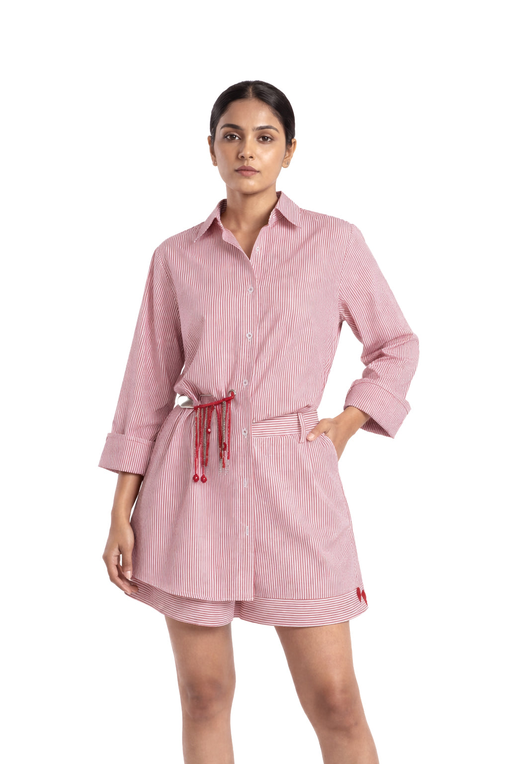 Pinned Crush Red Stripe Shirt