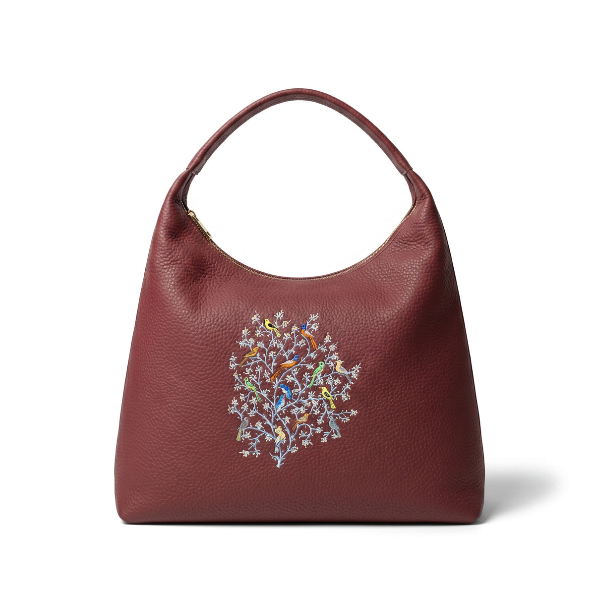 Gul Floral Burgundy Tote