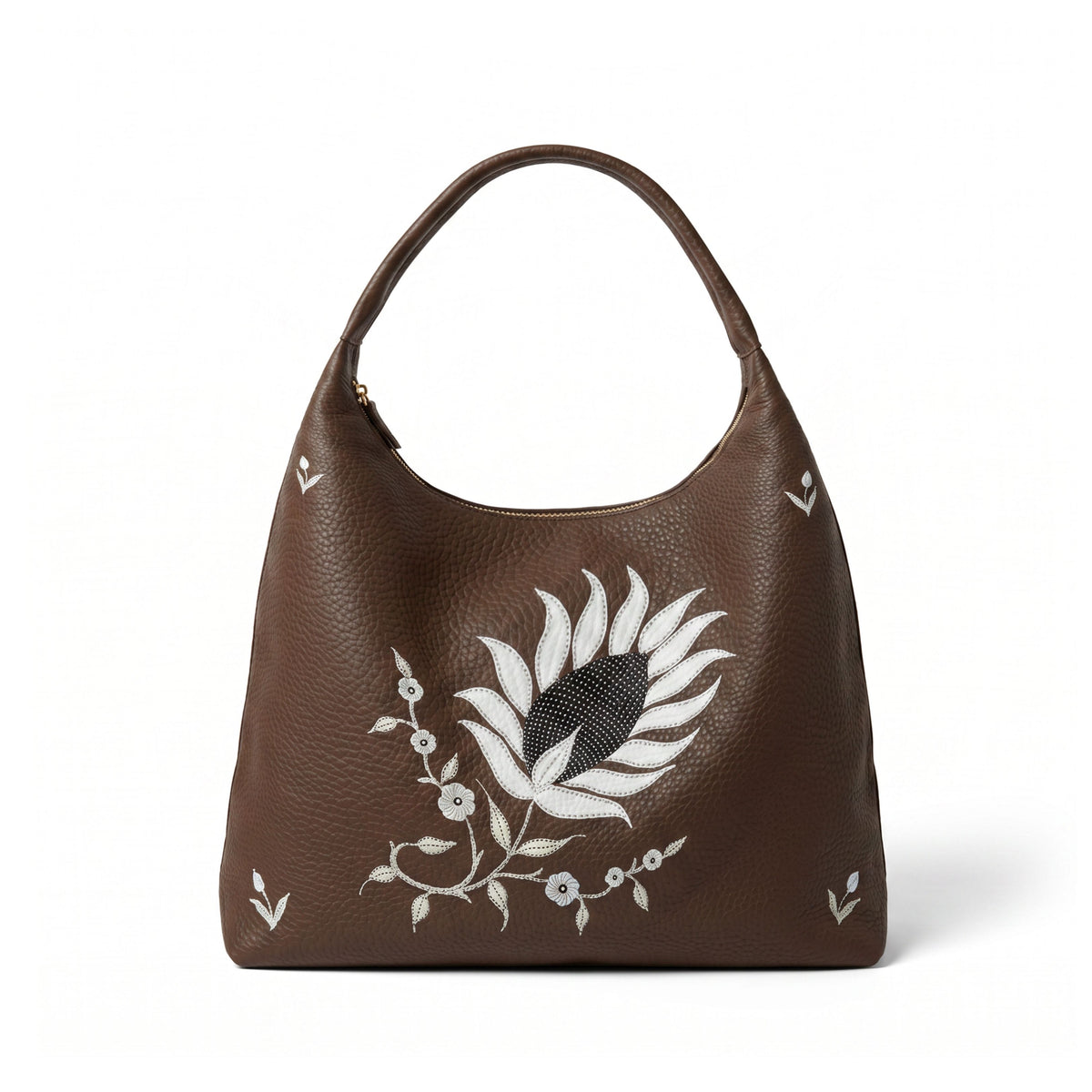 Dark Brown Naksh Tote