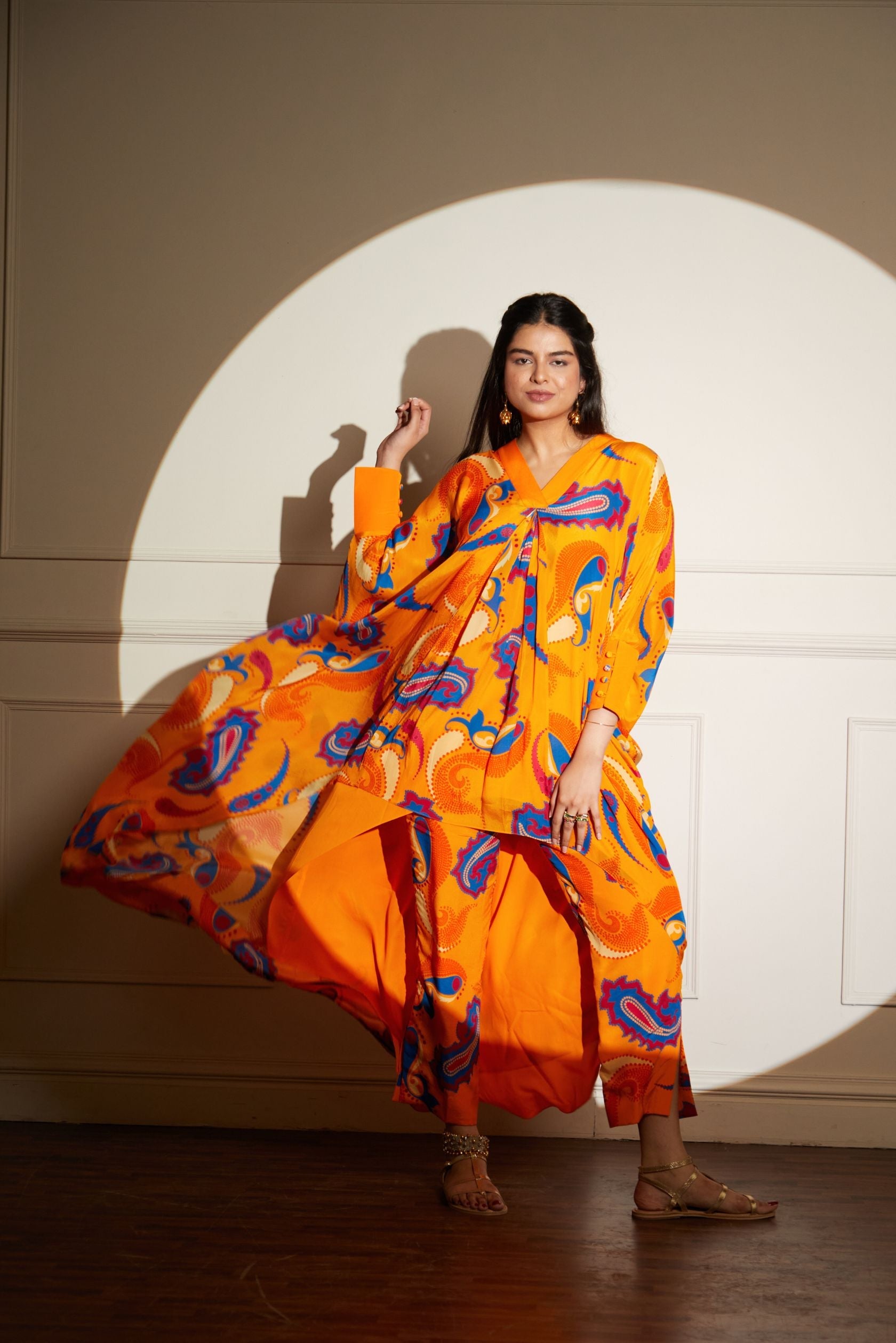 MANGO PAISLEY KAFTAN TUNIC