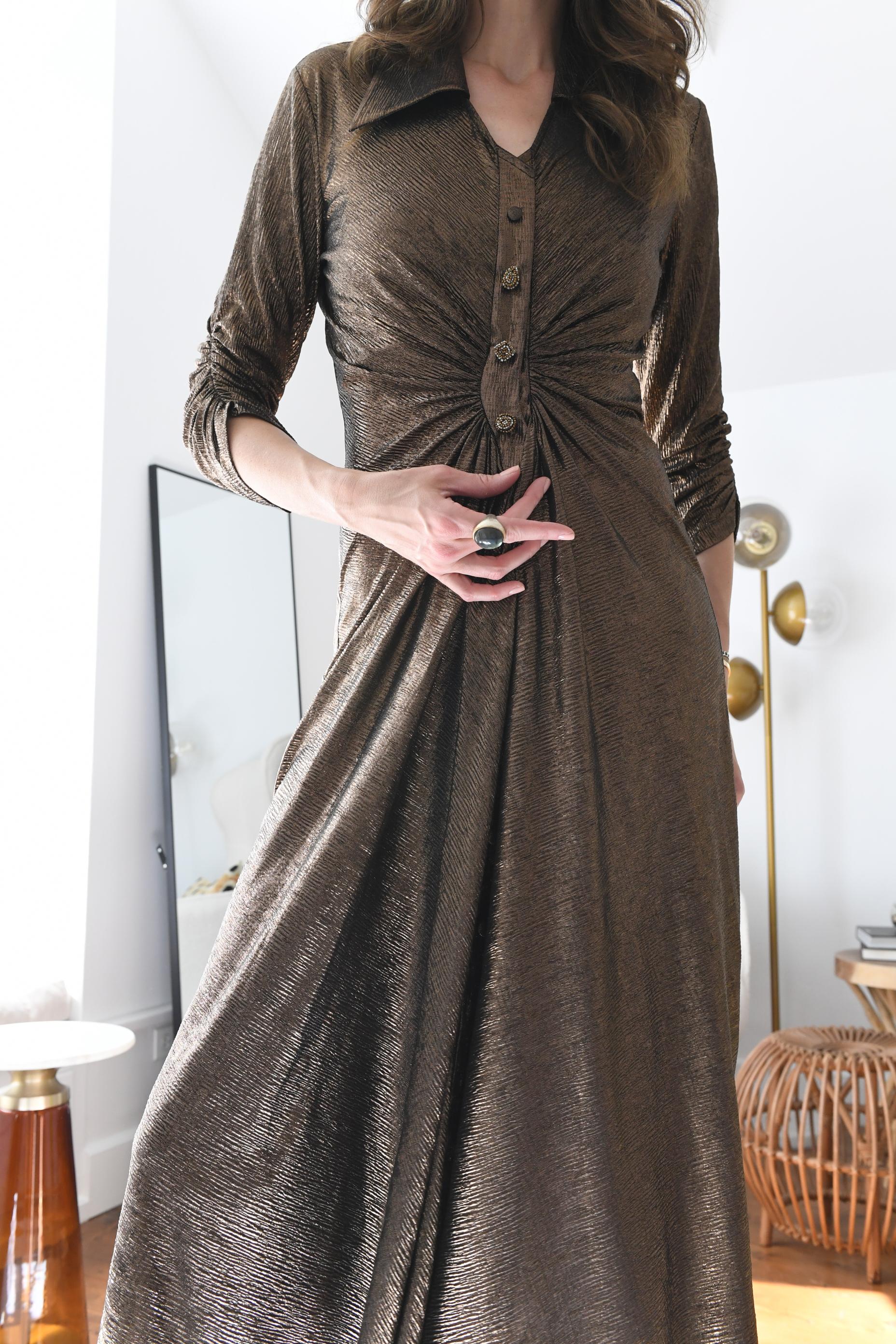 Copper Cinched Dresses