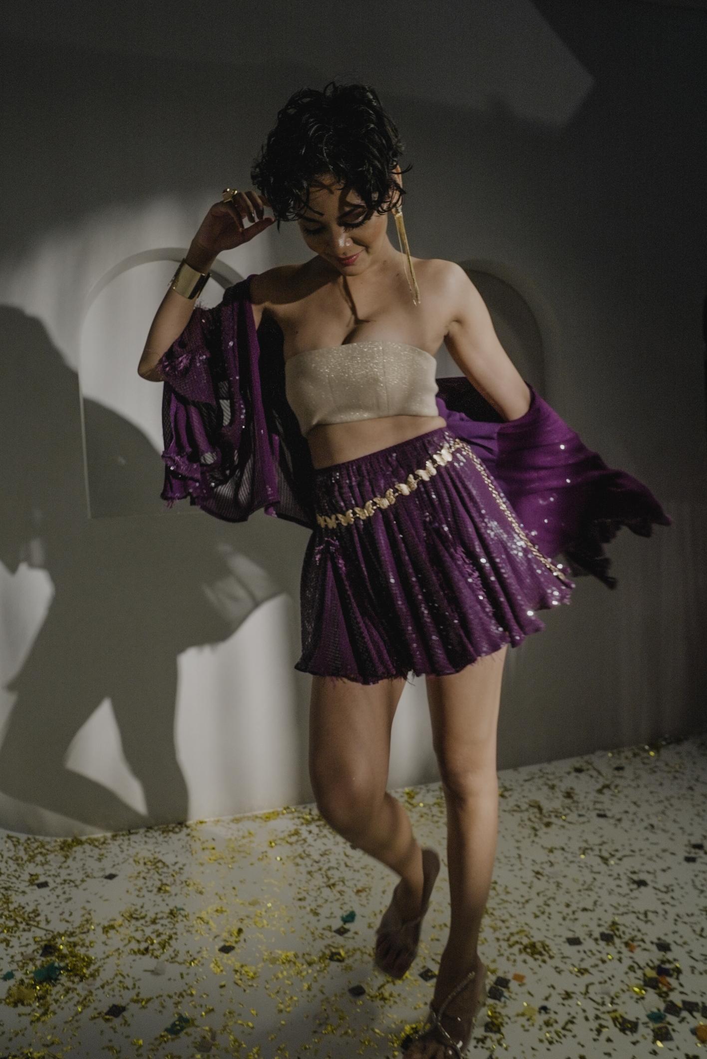 Amethyst Sequin Skorts