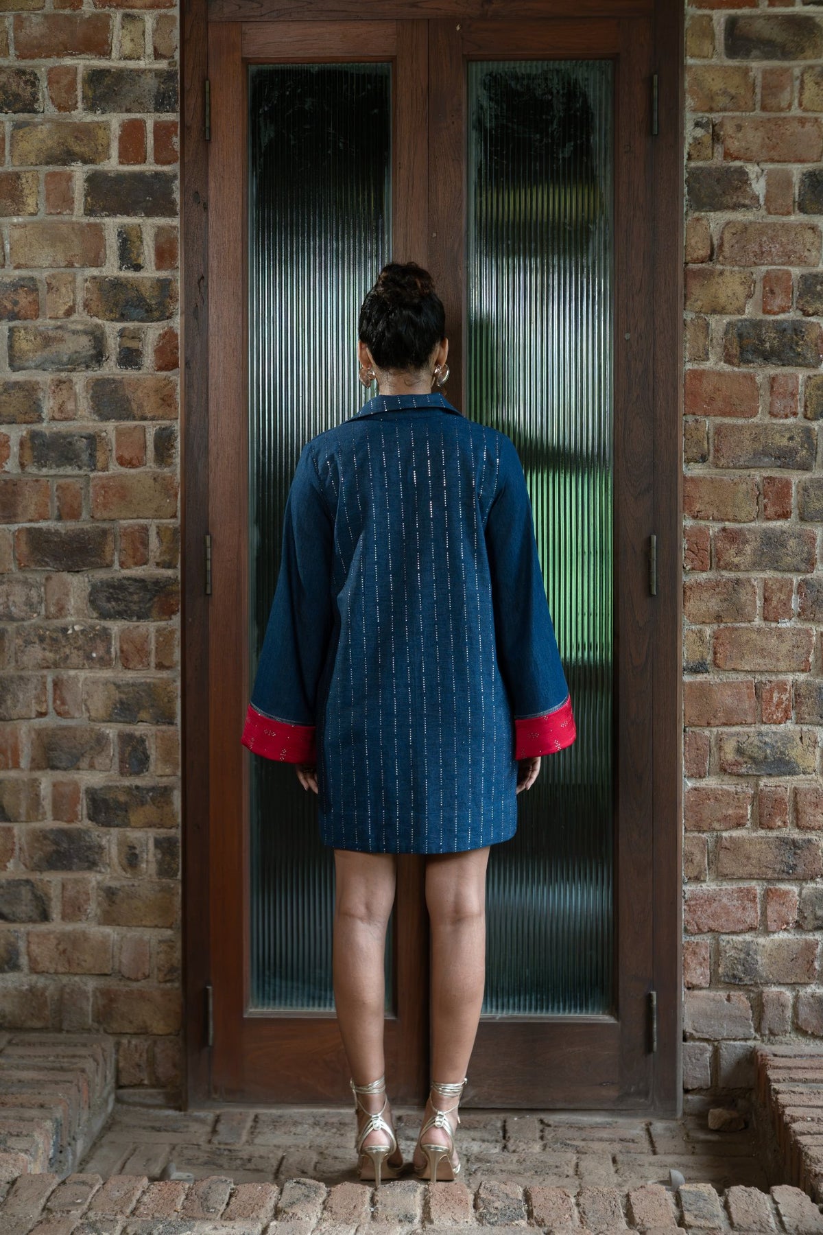 INDIGO STARDUST SHIRT DRESS