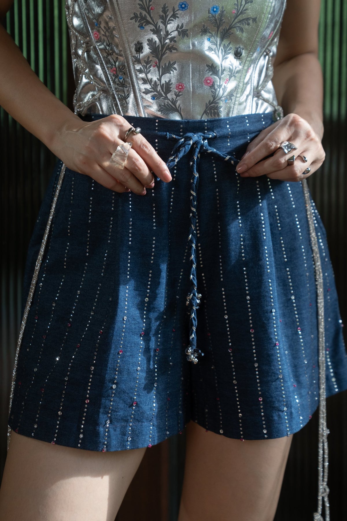INDIGO STARDUST SHORTS