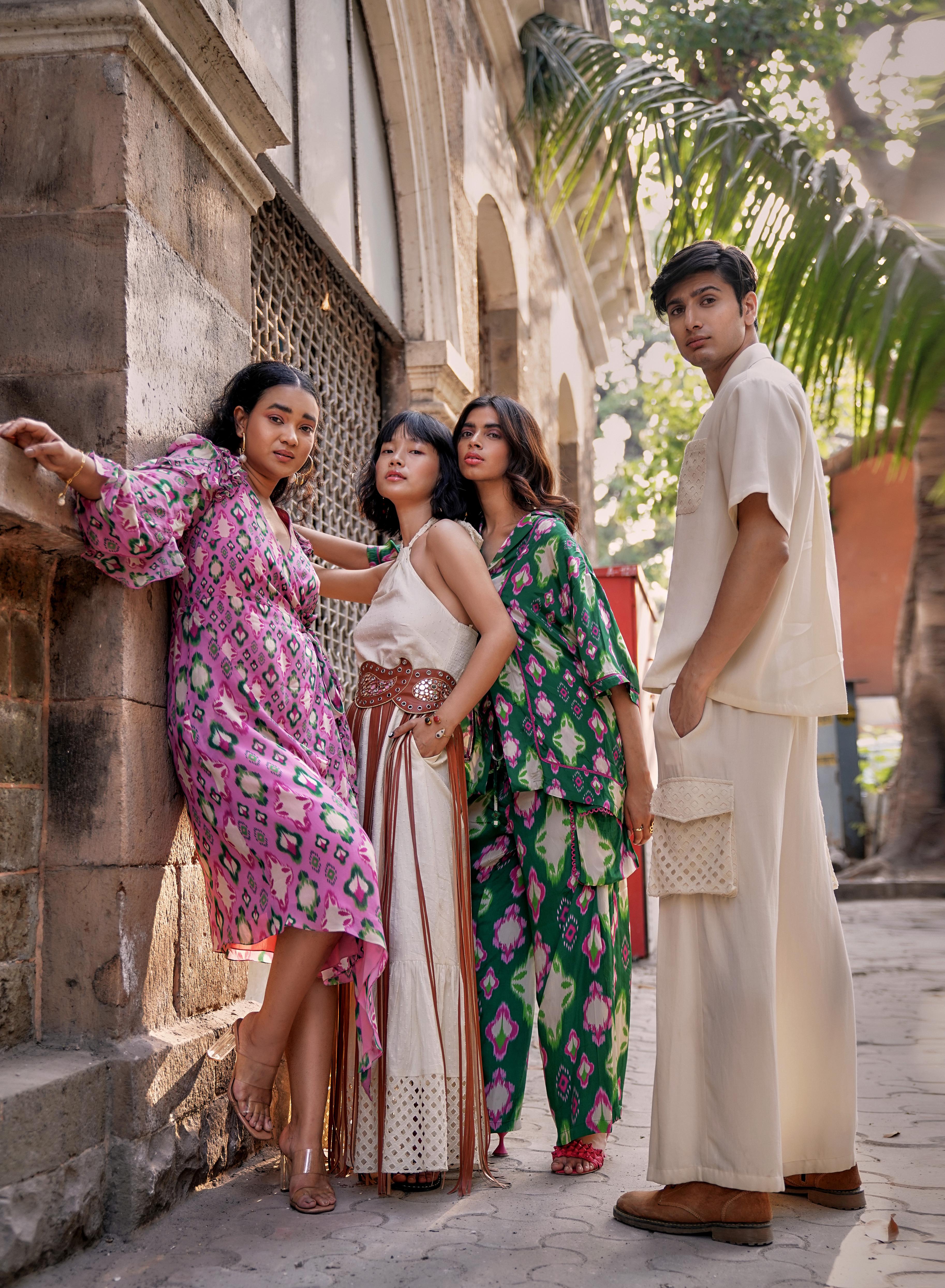 Sea Salt Schiffli Cotton Twill Shirt