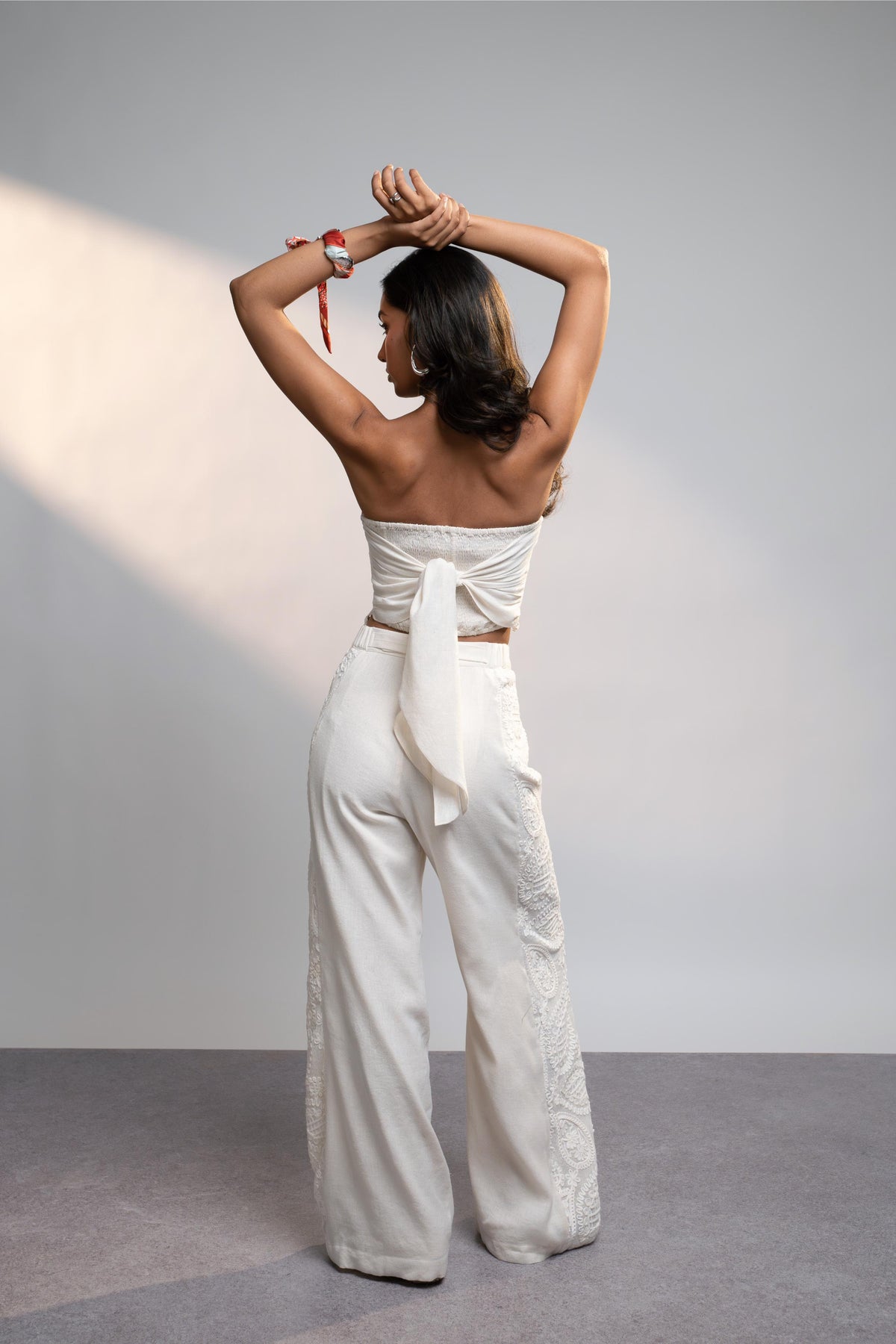 Summer Ivory Paisley Pants