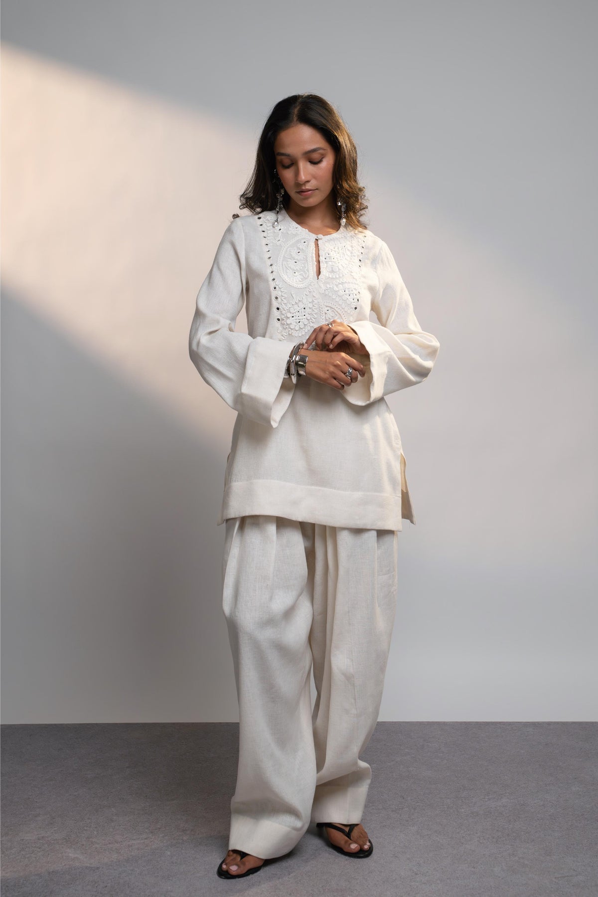 Summer Ivory Mirror Farsi Set