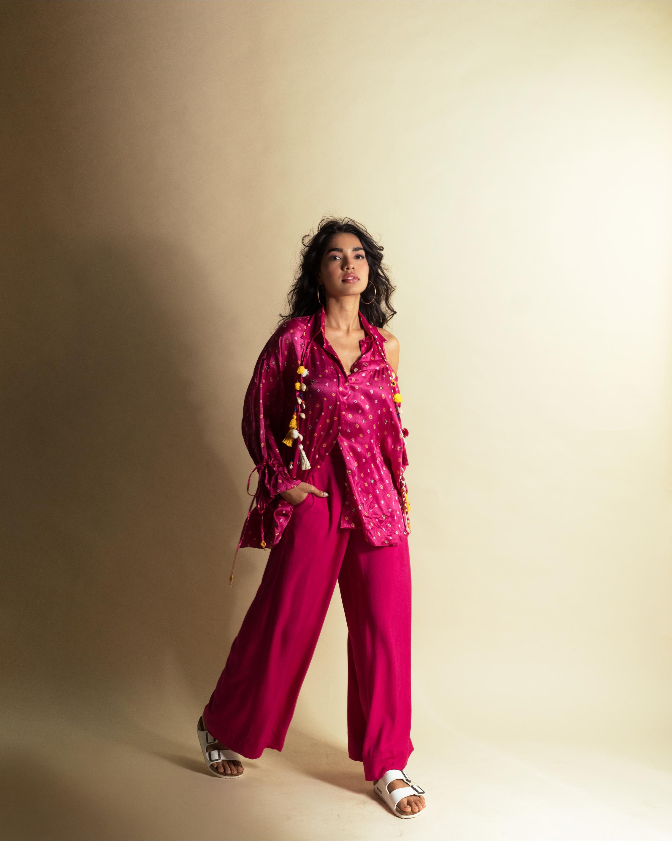 PEEK-A-PINK BANDHINI SHIRT