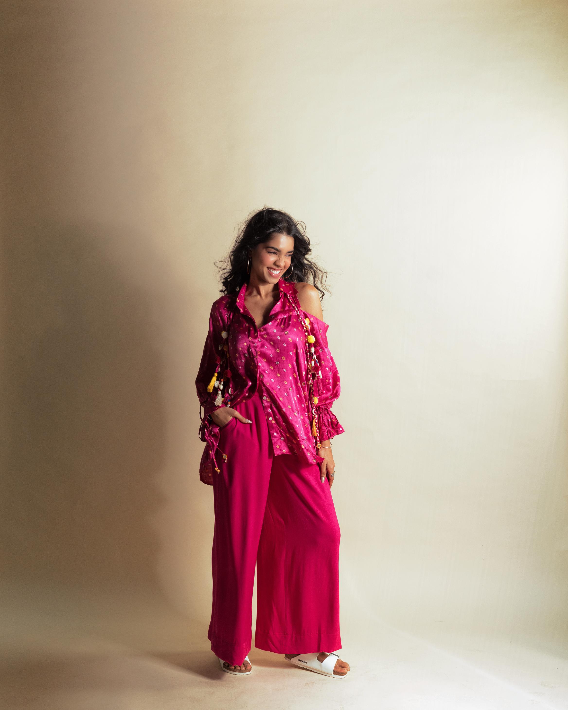 PEEK-A-PINK BANDHINI SHIRT