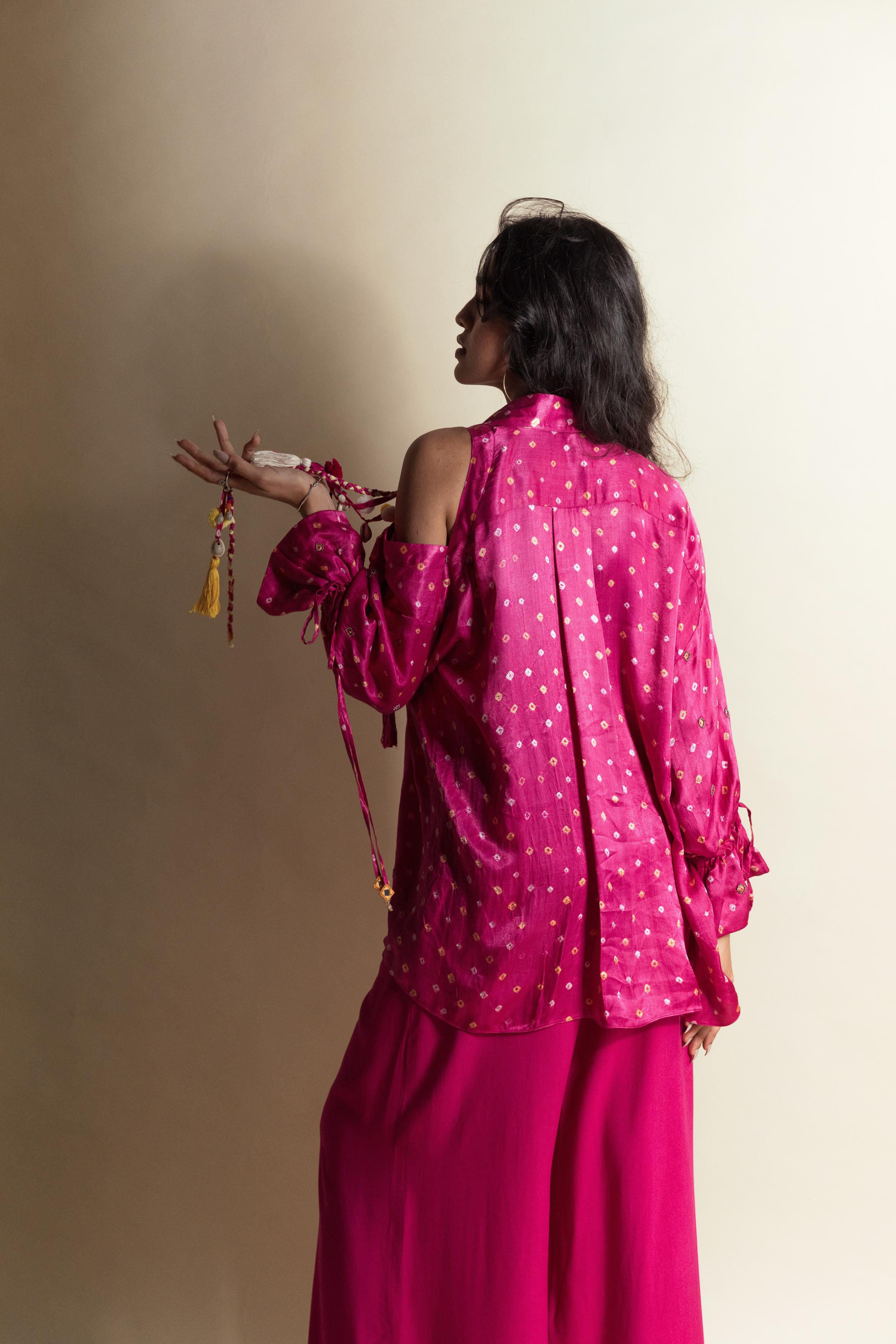 PEEK-A-PINK BANDHINI SHIRT