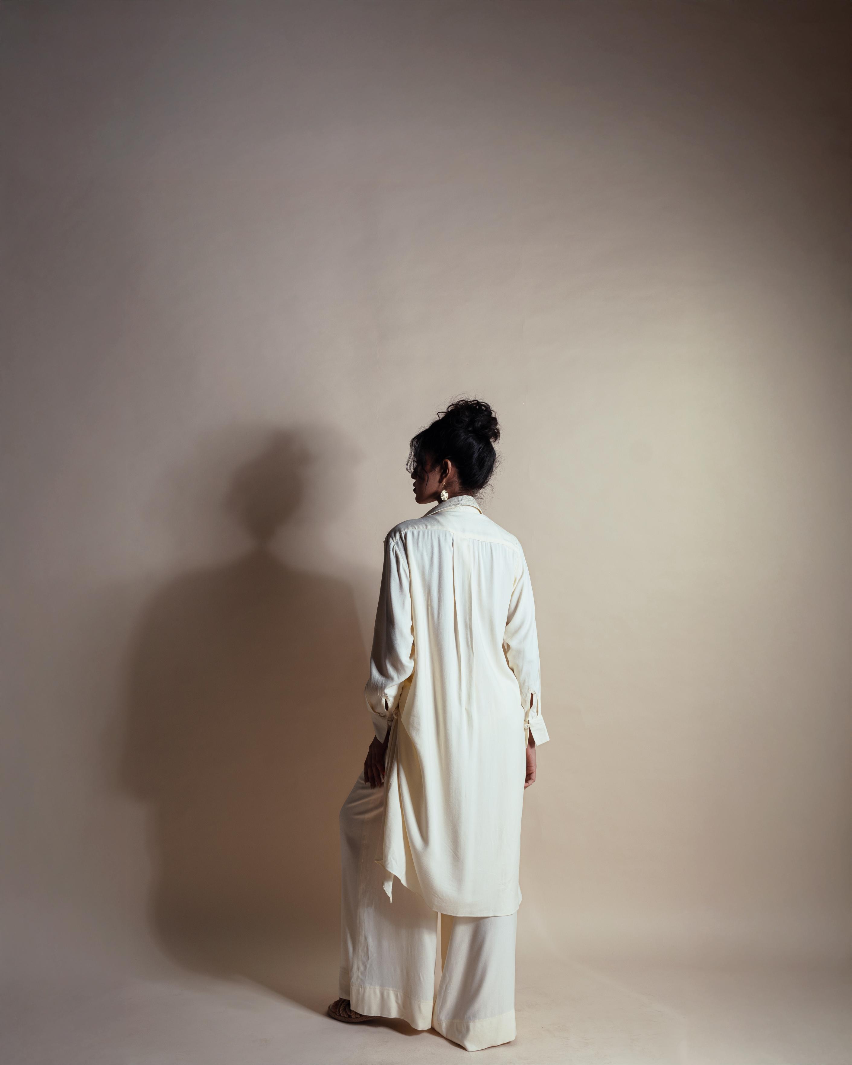 SEA-SALT LONG SHIRT DRESS