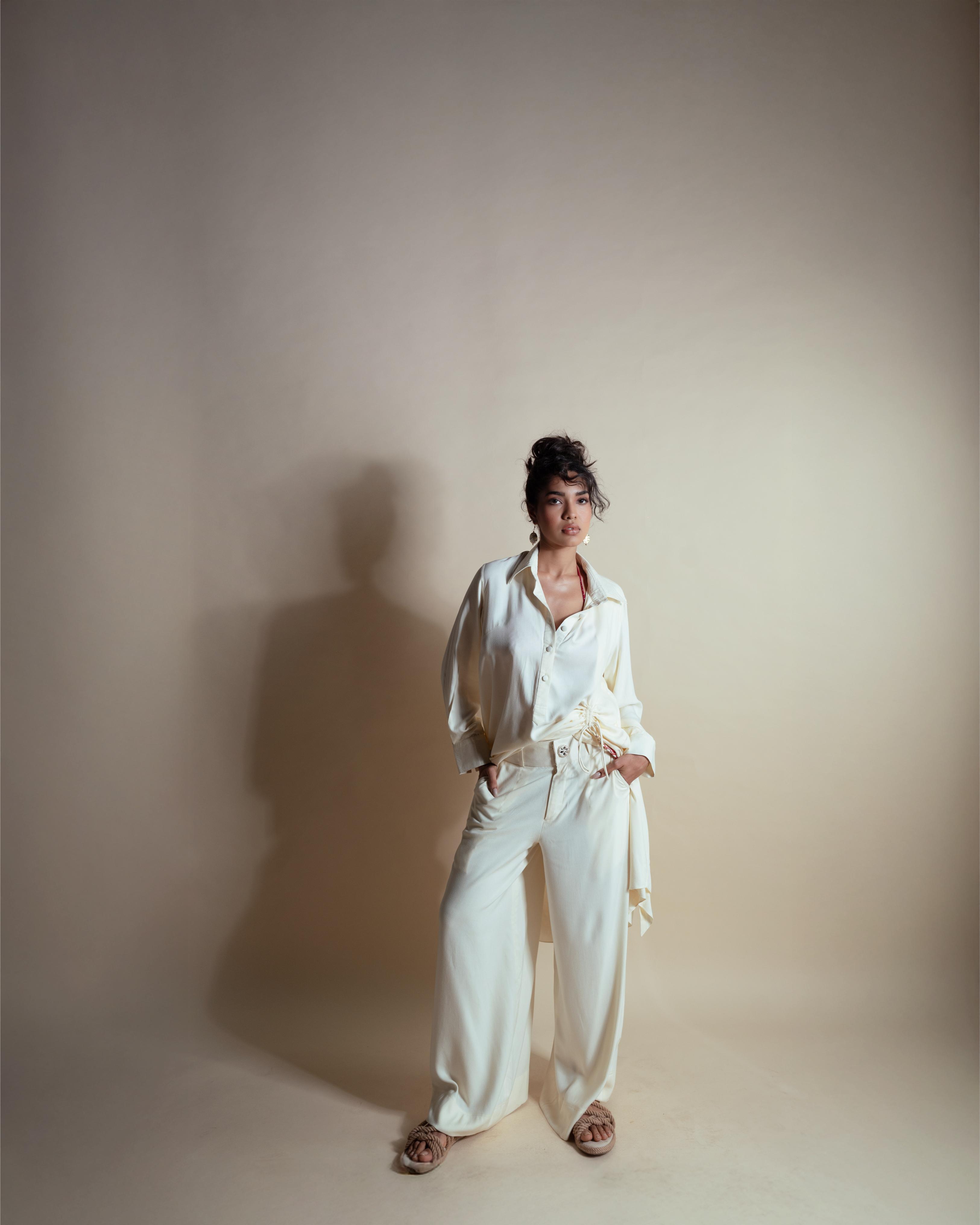 SEA-SALT LONG SHIRT DRESS