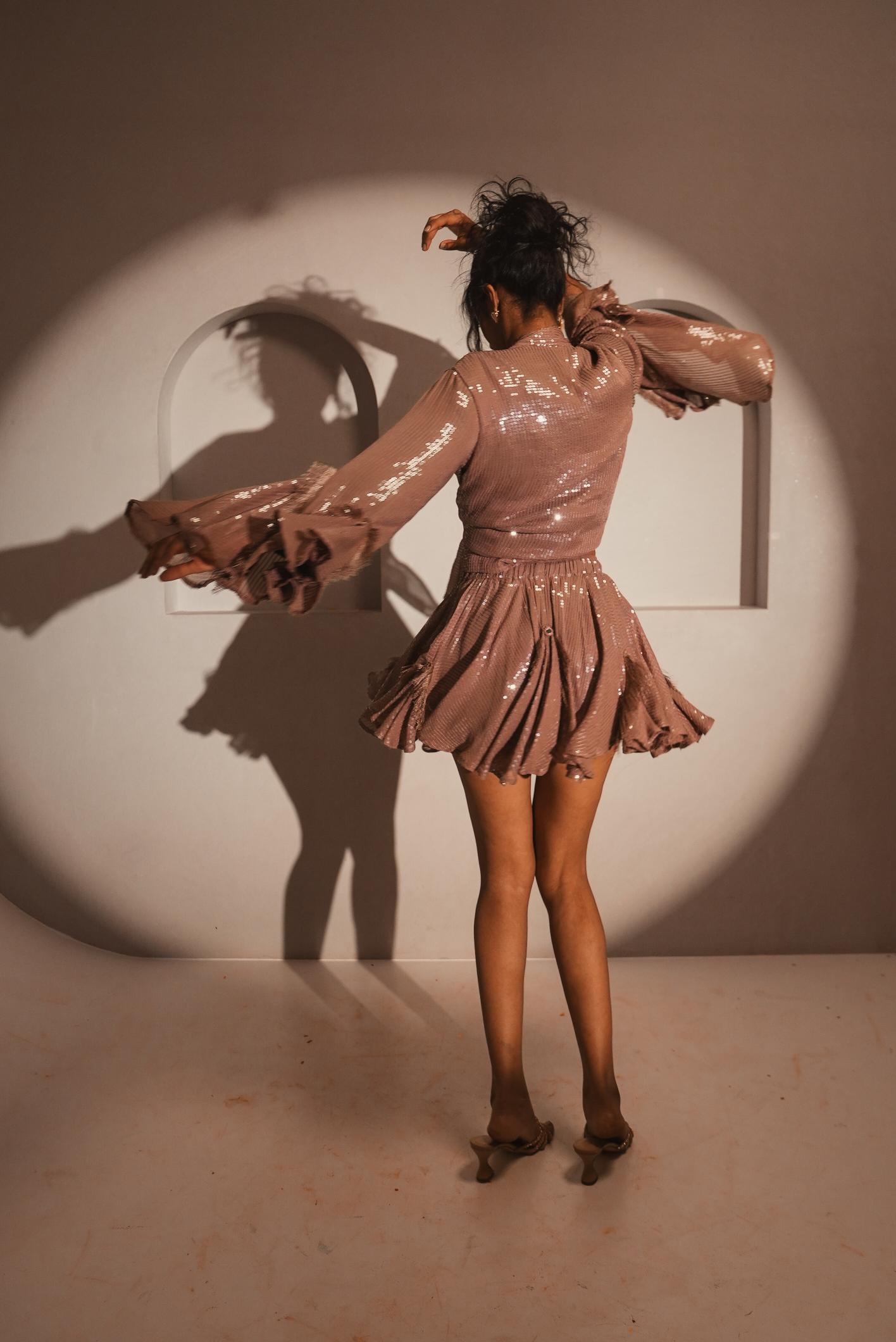 Morganite Sequins Skorts