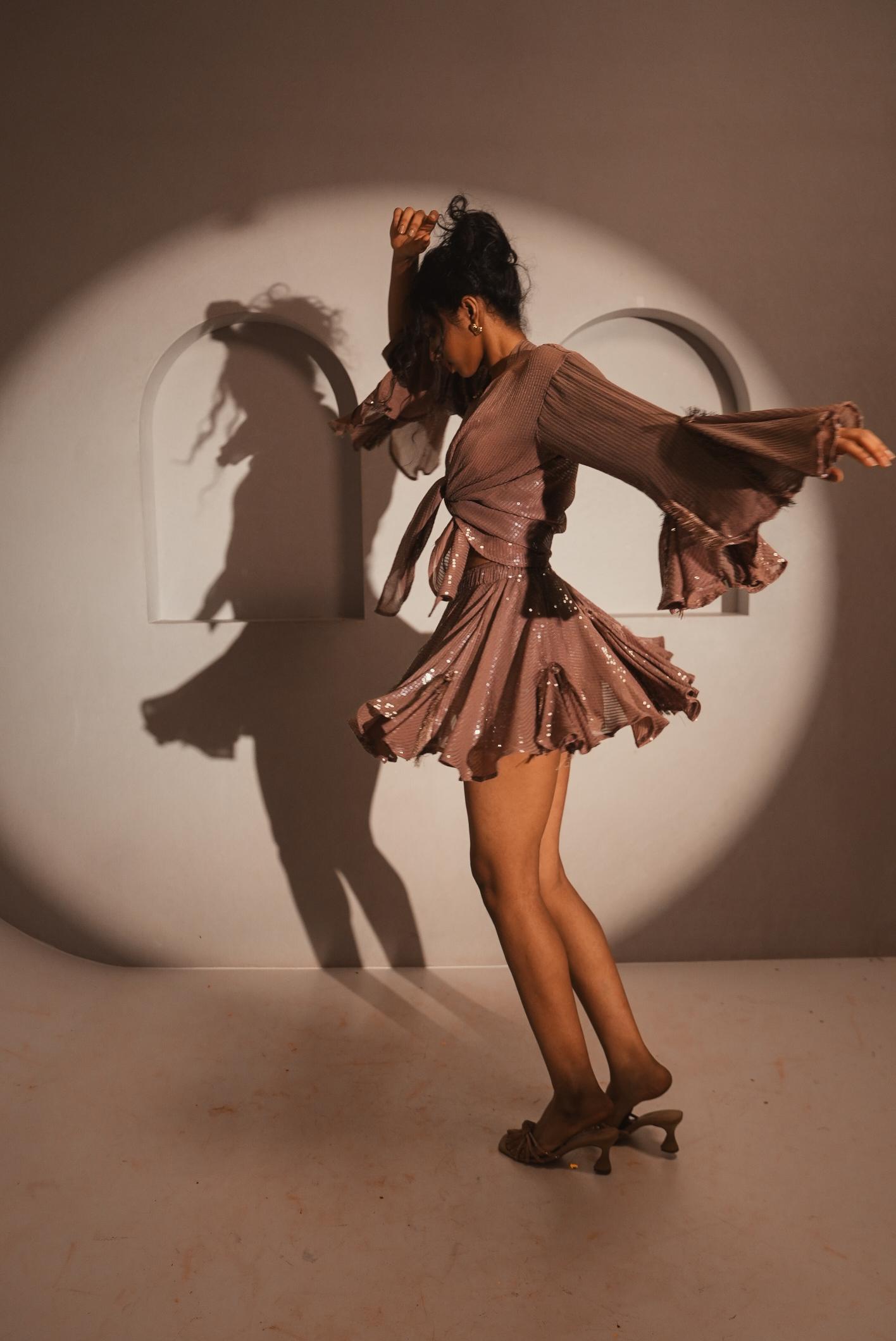 Morganite Sequins Skorts