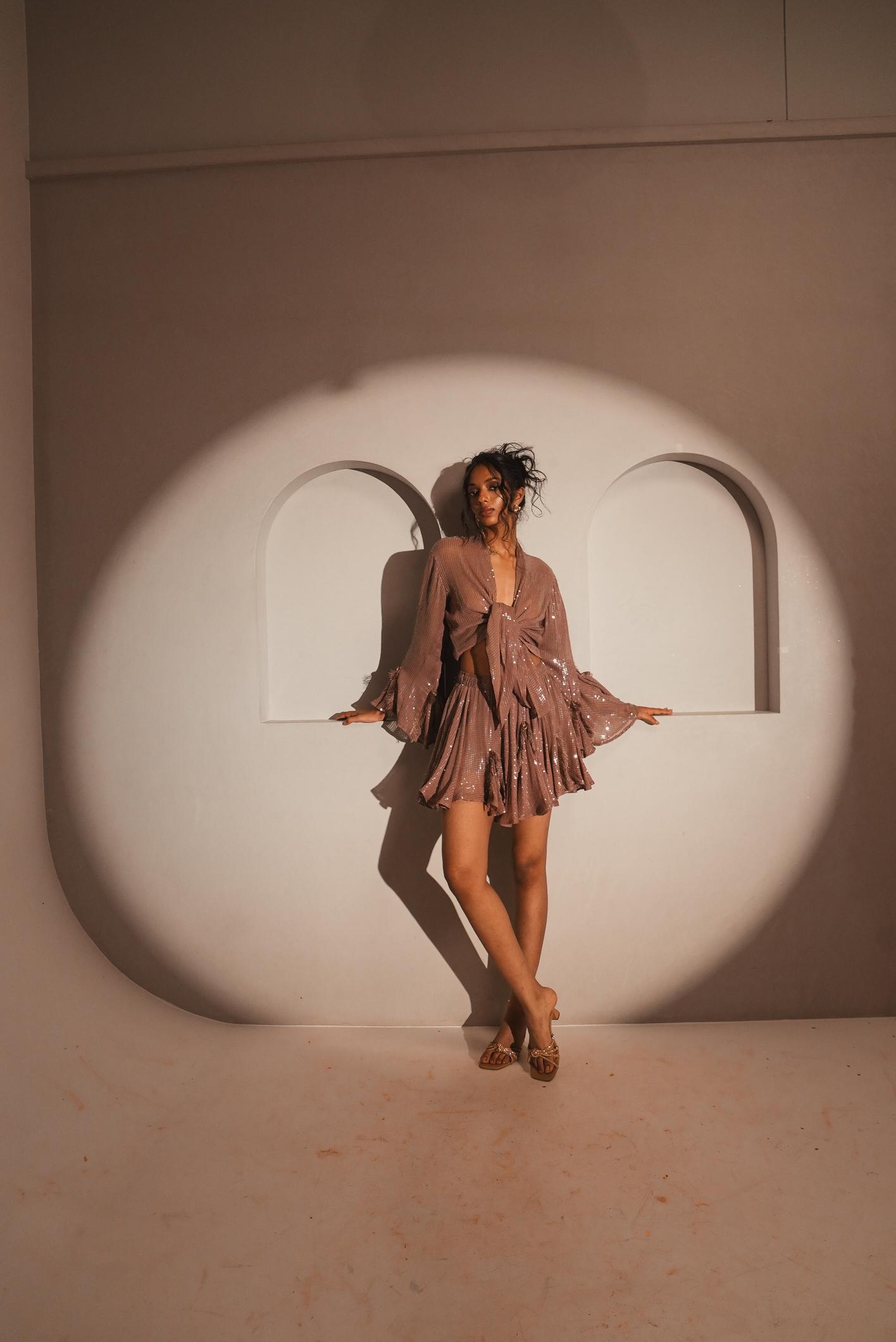 Morganite Sequins Skorts