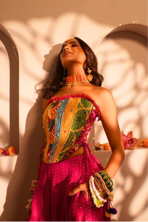 Phulkari Corset