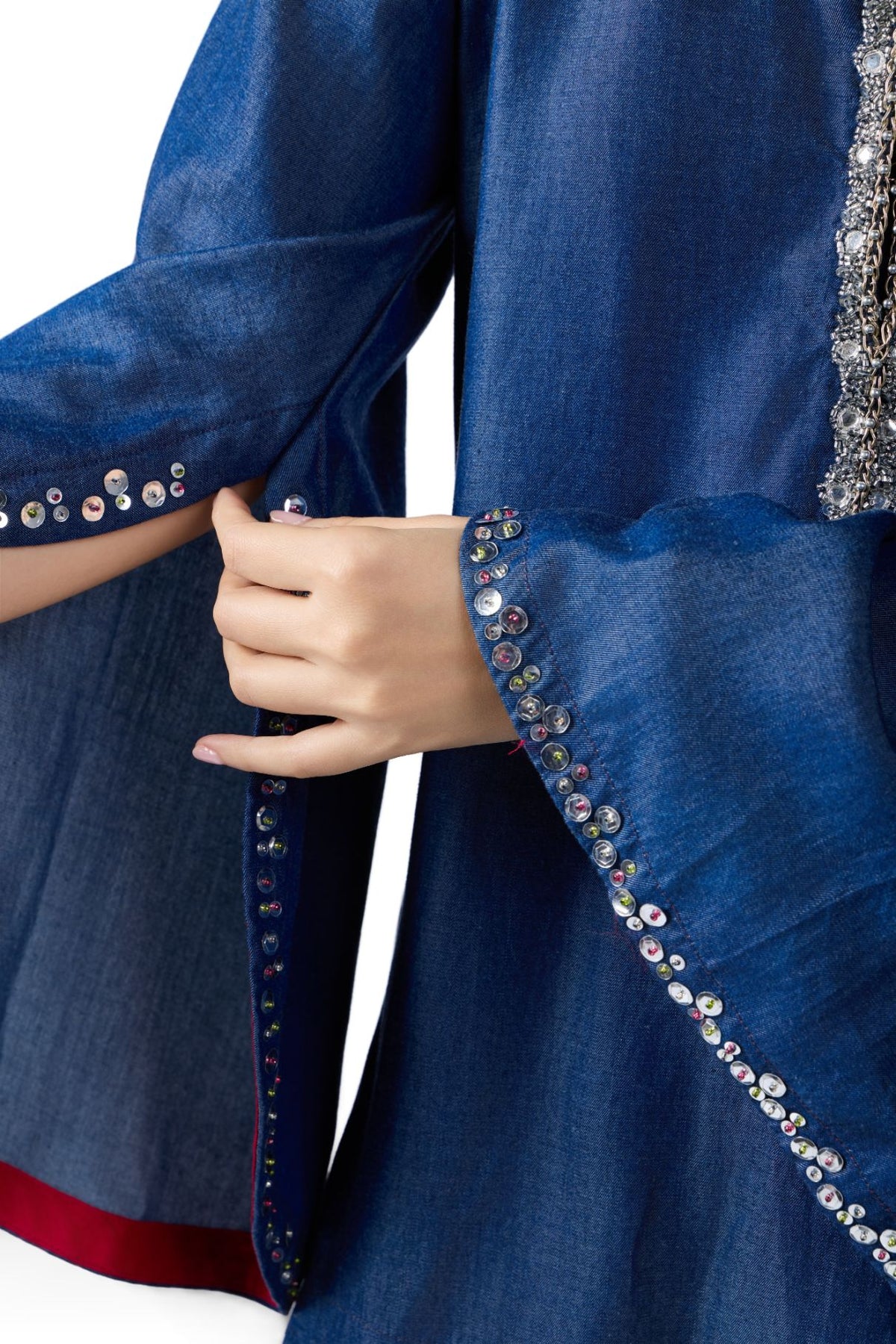MIDNIGHT STARDUST ROUND NECK TUNIC