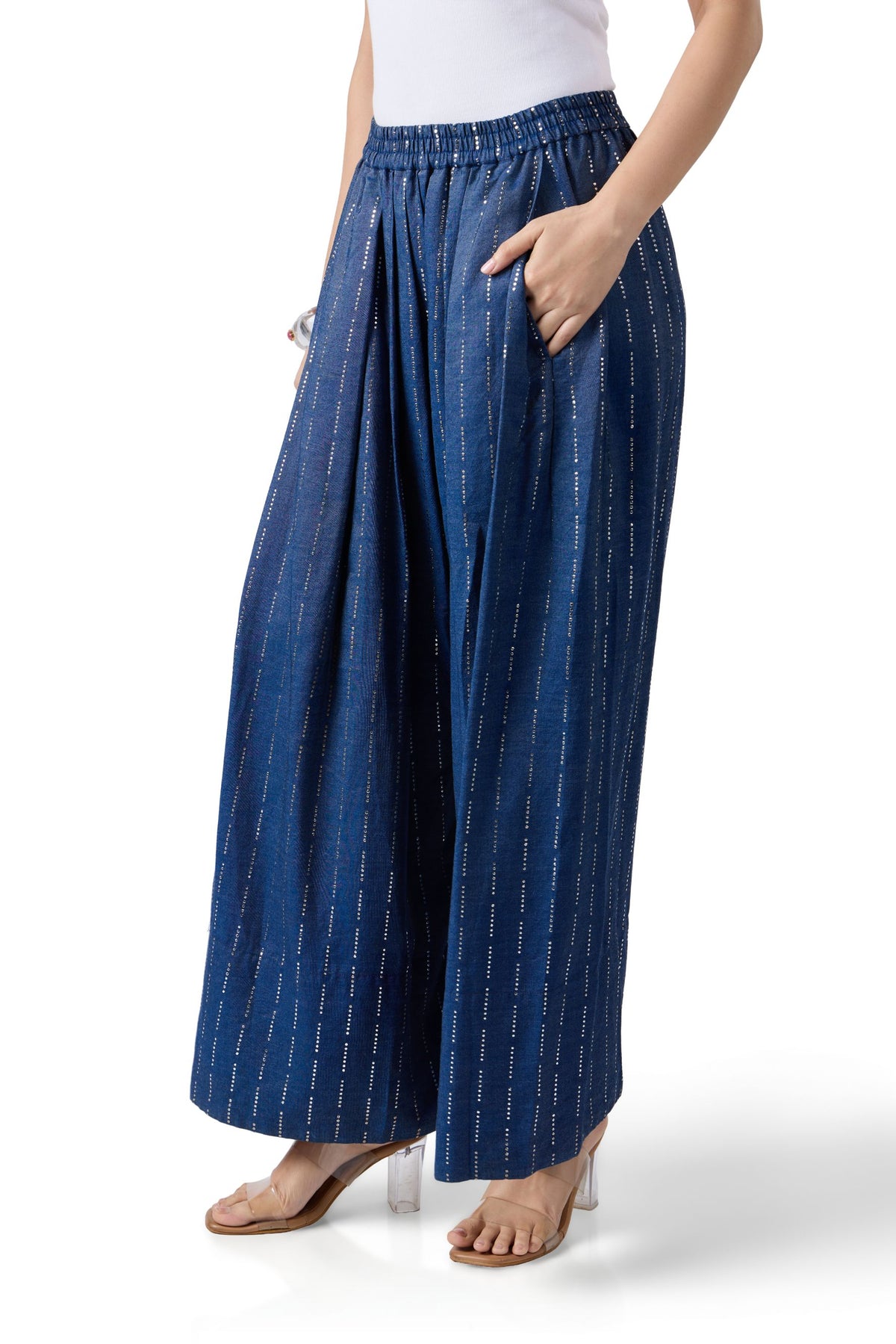 MIDNIGHT MUKAISH FARSI PANTS