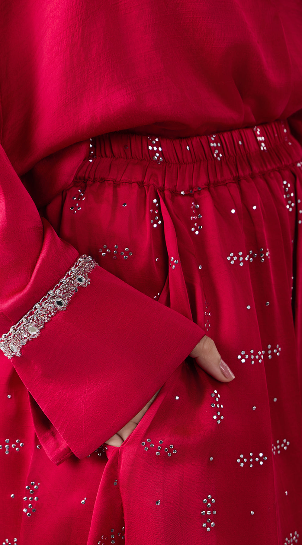 BERRY BLUSH MUKAISH FARSI PANTS