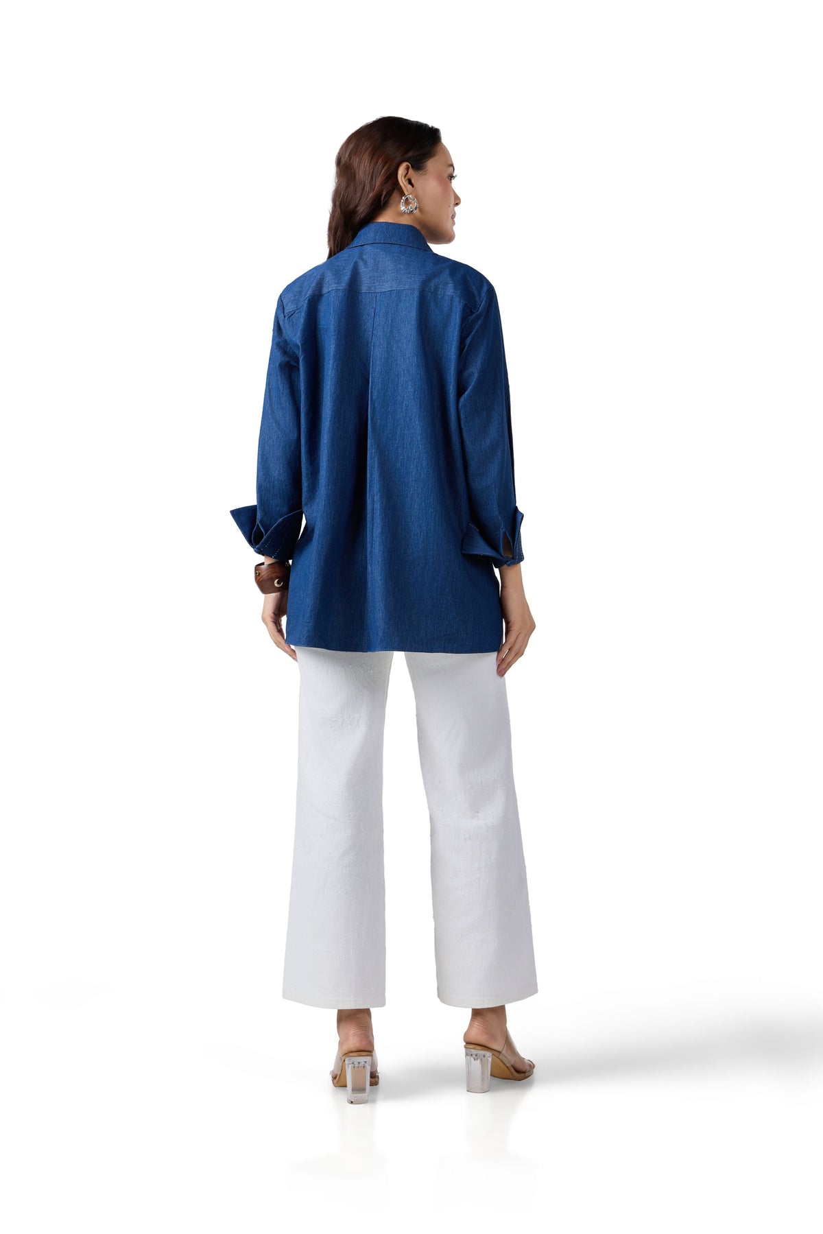 GEM CRUSH TENCEL DENIM SHIRT