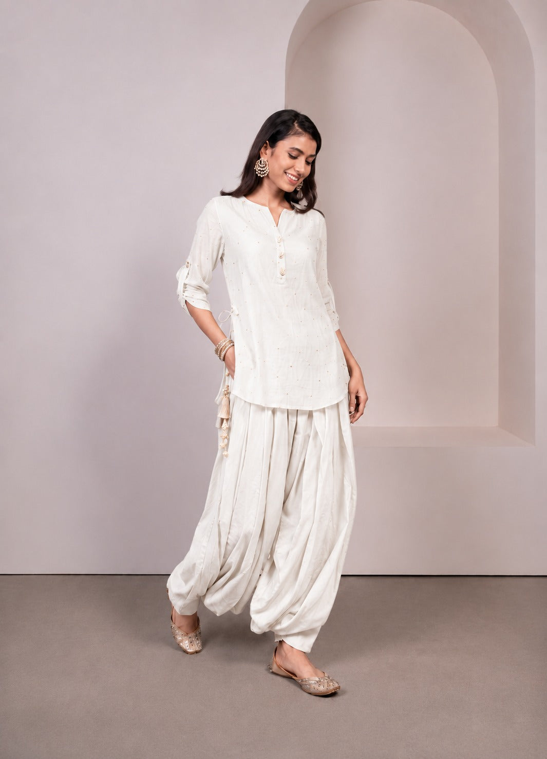 Sea-salt Patiala Kurti Set