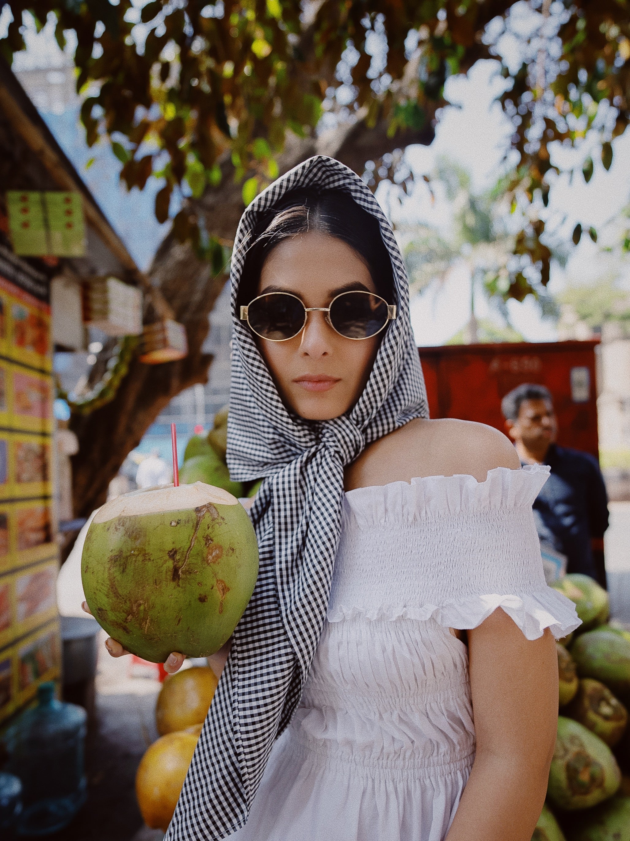 White Lily Smocked Off-Shoulder Midi Dress