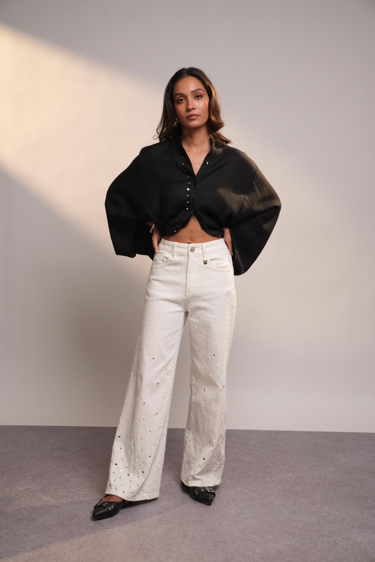 Summer Ivory Scatter Mirror Jeans