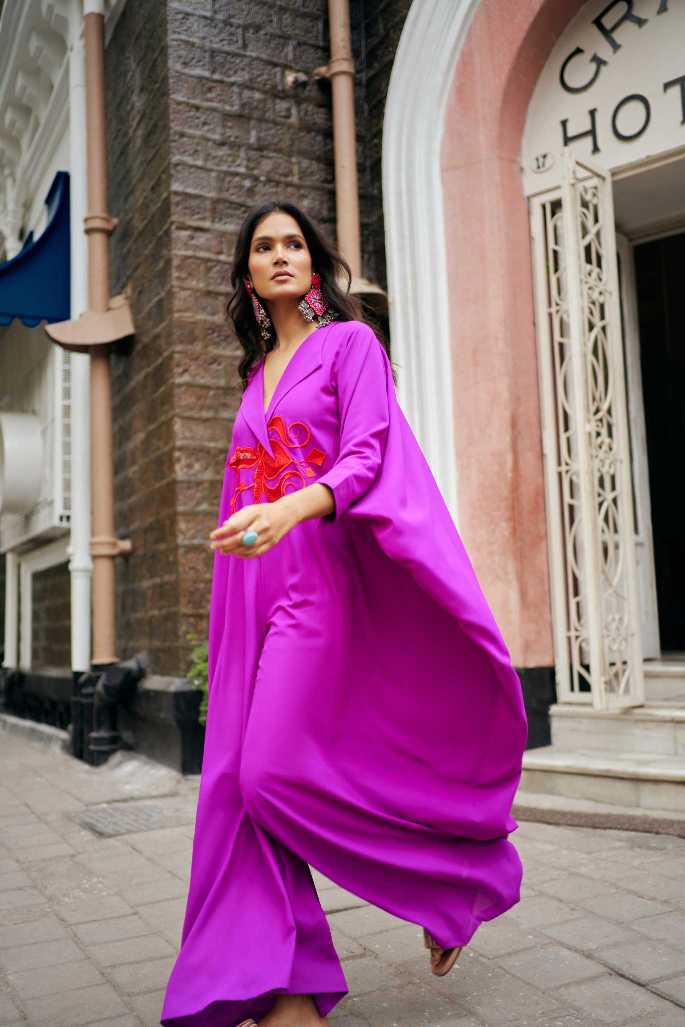 Magenta Breezy Jumpsuit