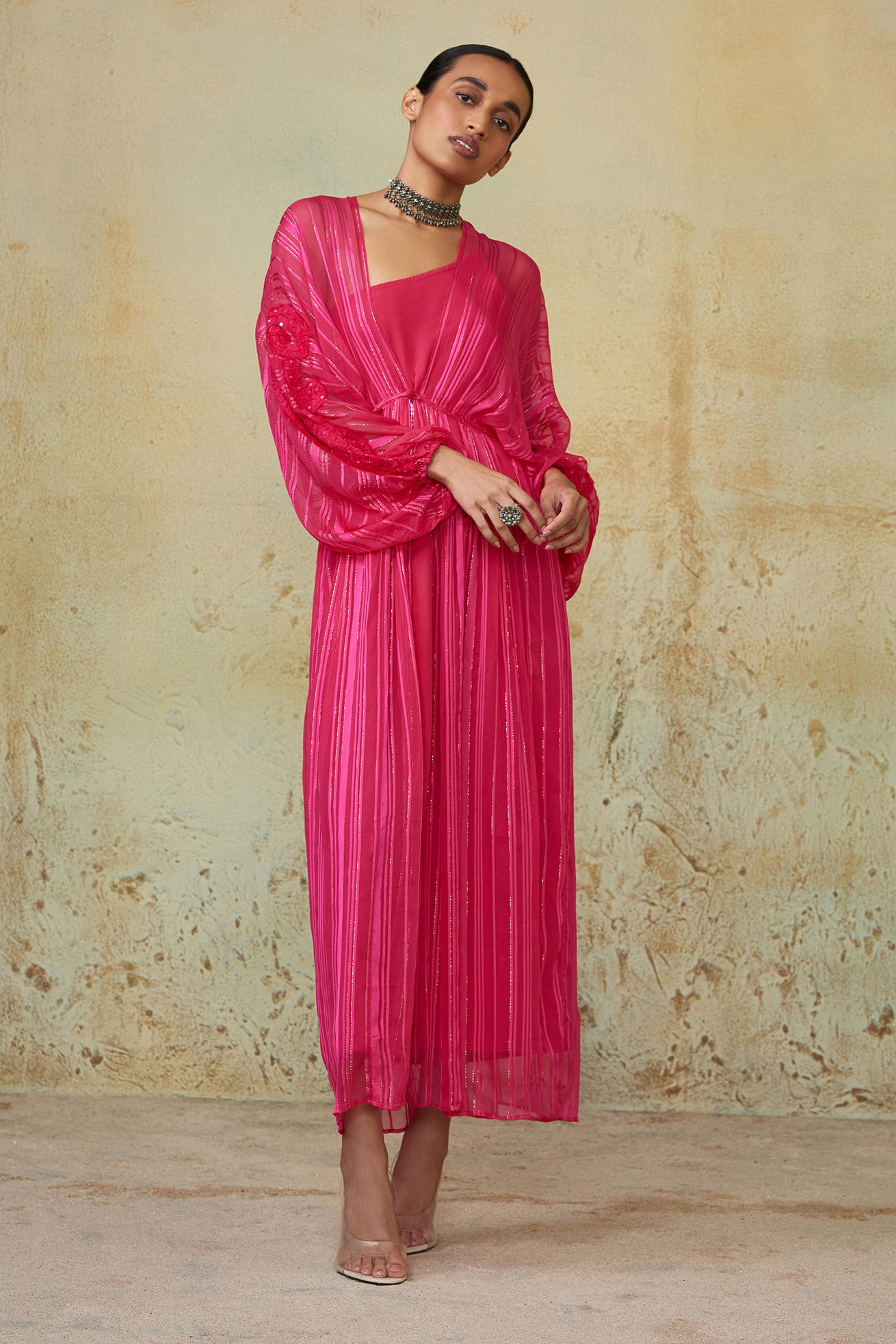 Cutout Kimono Duster