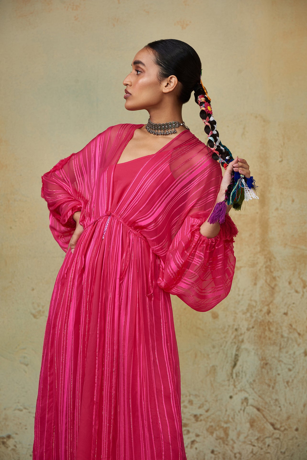 Cutout Kimono Duster