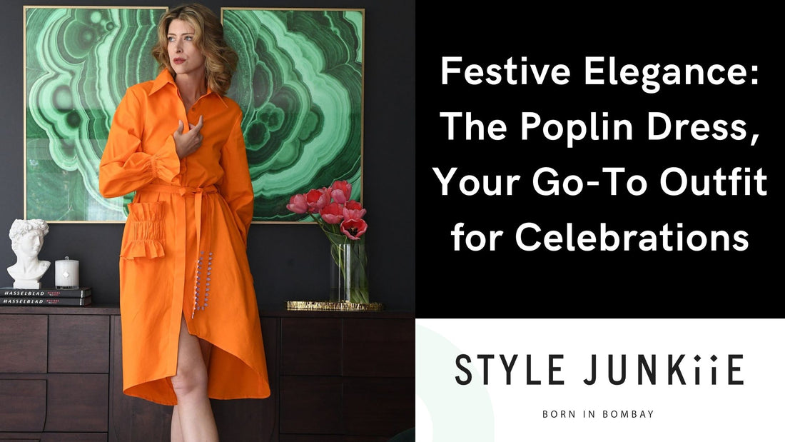 Festive Elegance: The Poplin Dress, Your Go-To Outfit for Celebrations