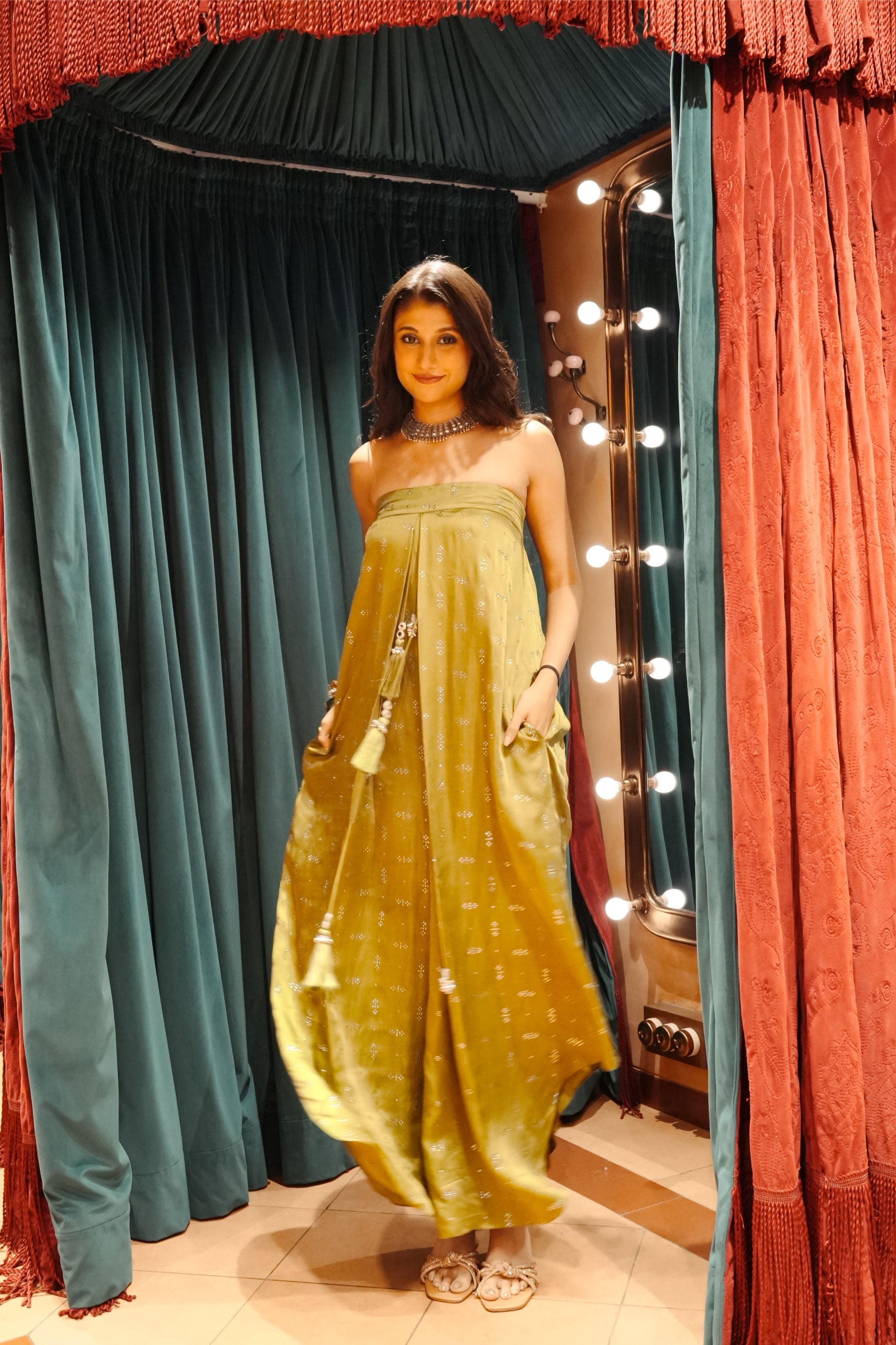 NEEM MUKAISH TASSEL JUMPSUIT