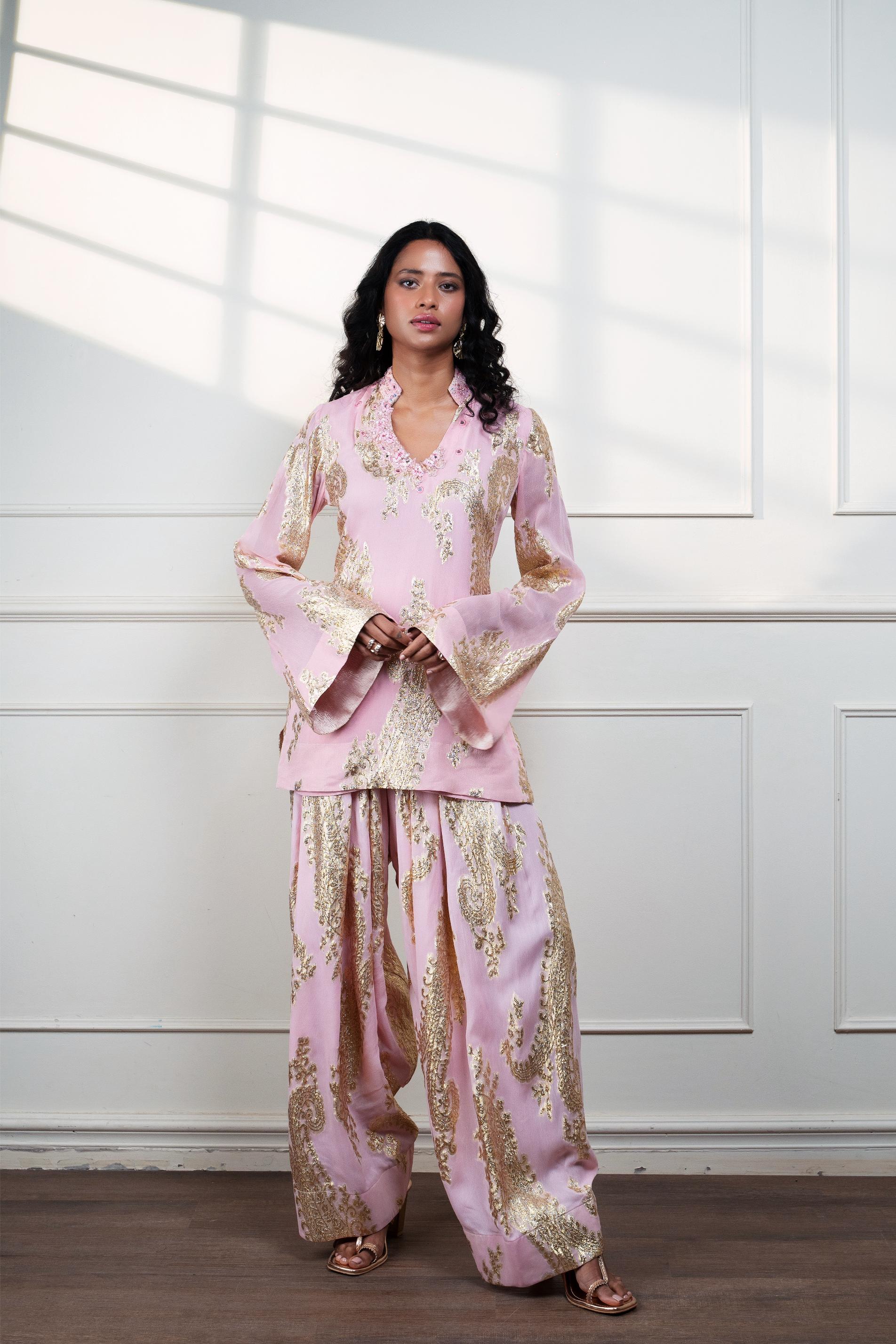 Petal Paisley Farsi Kurti at Style Junkiie