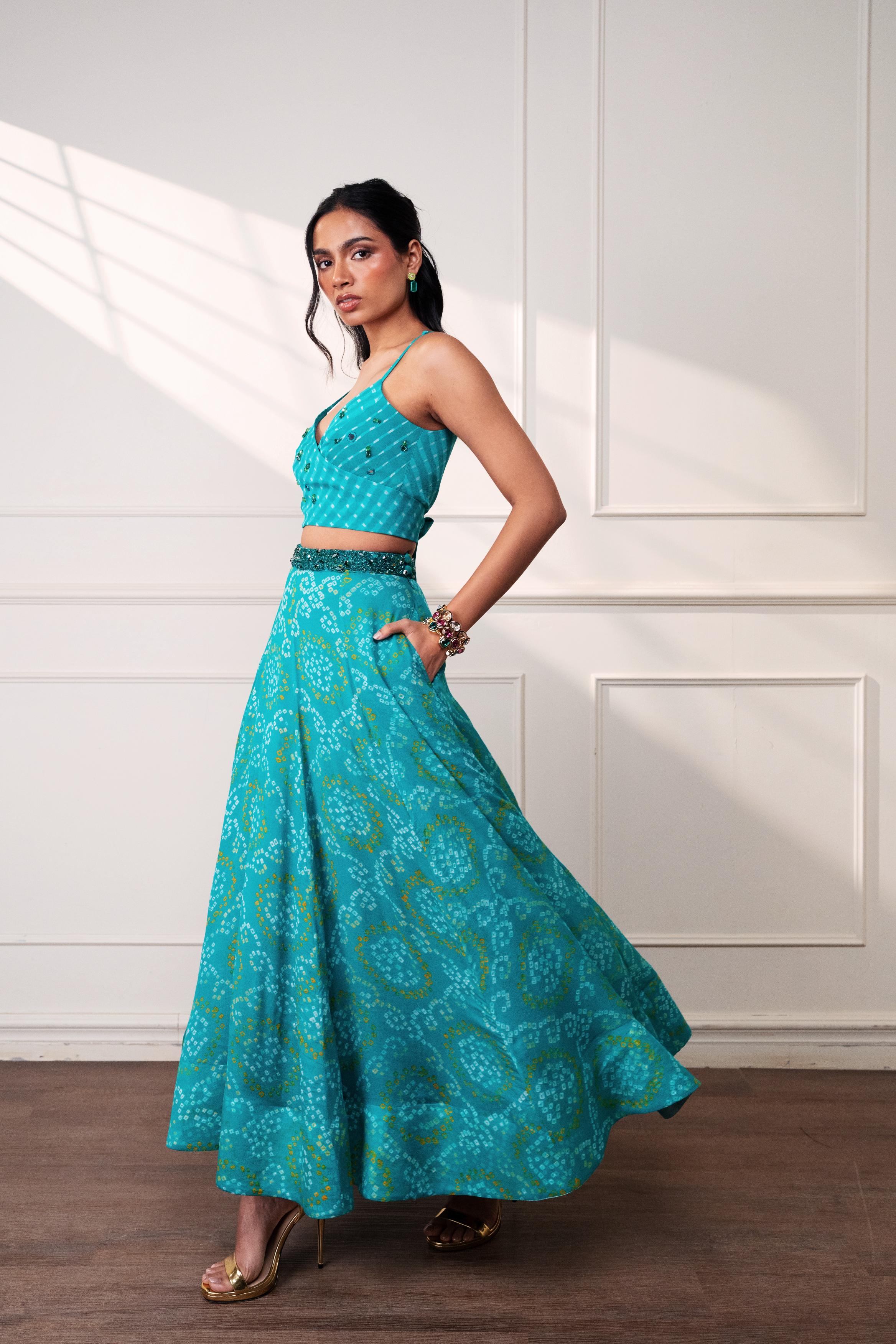 The Knot Seafoam Wrap Shirt at Style Junkiie