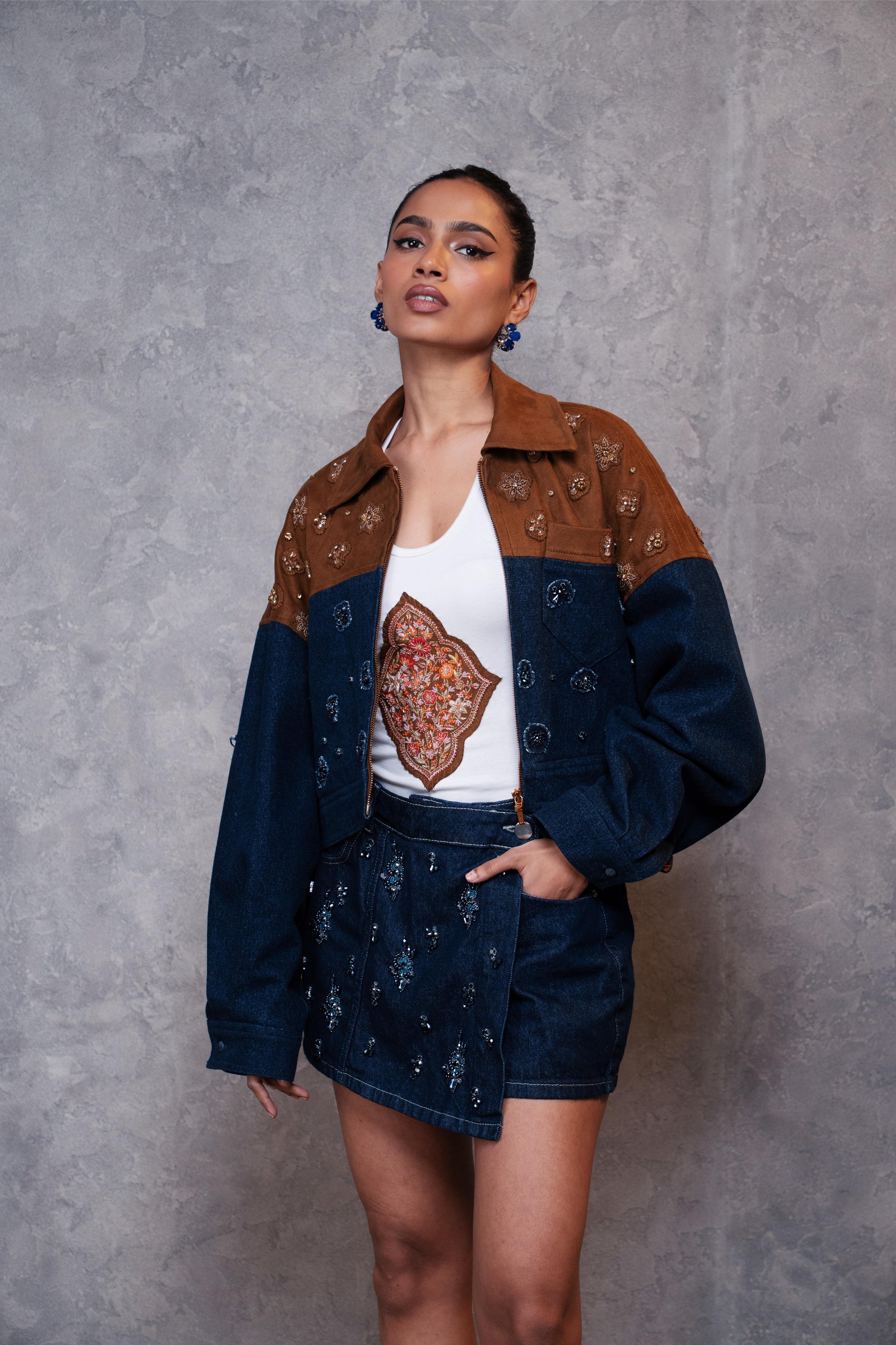 Neel Denim Drop Skorts