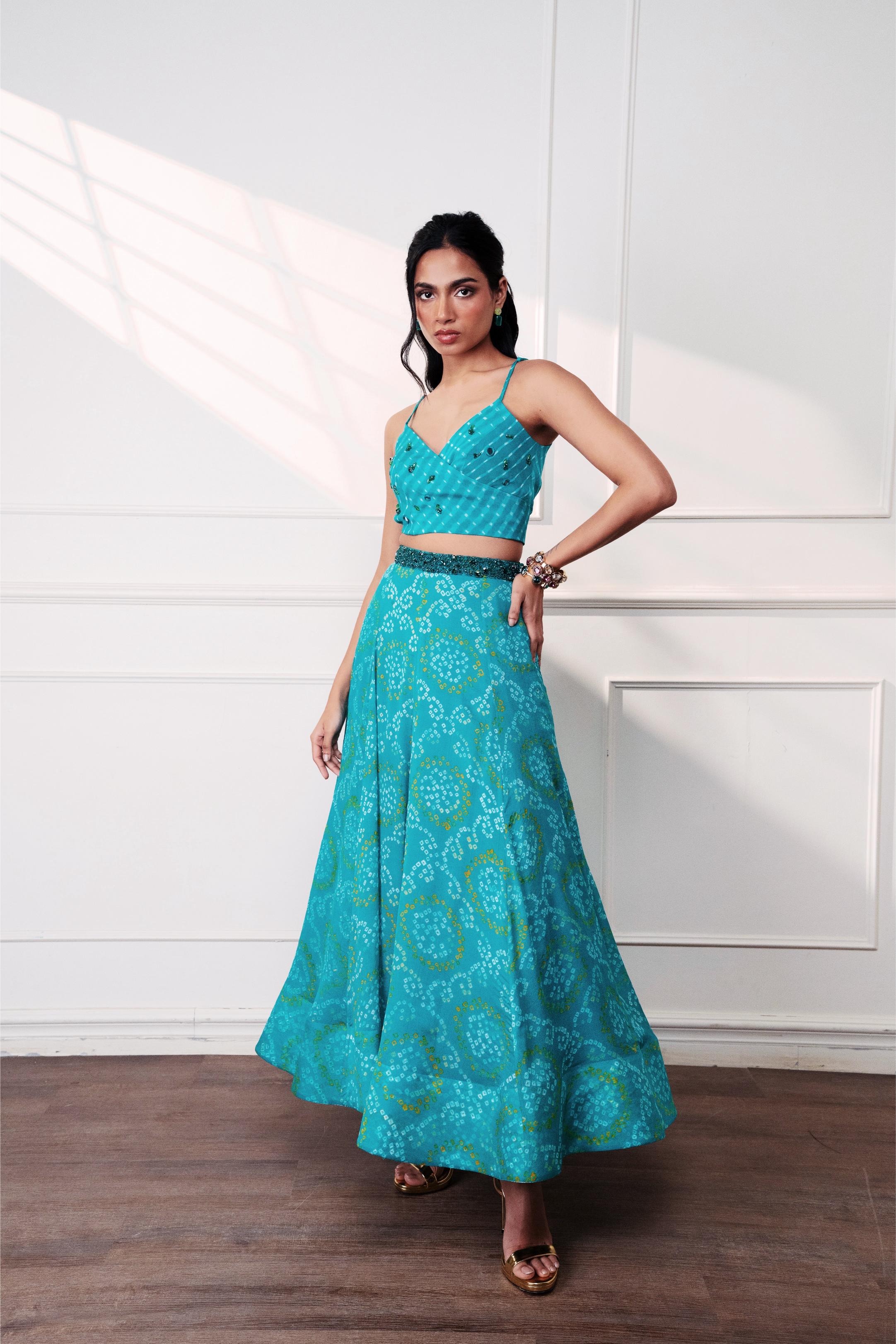 The Knot Seafoam Wrap Shirt at Style Junkiie