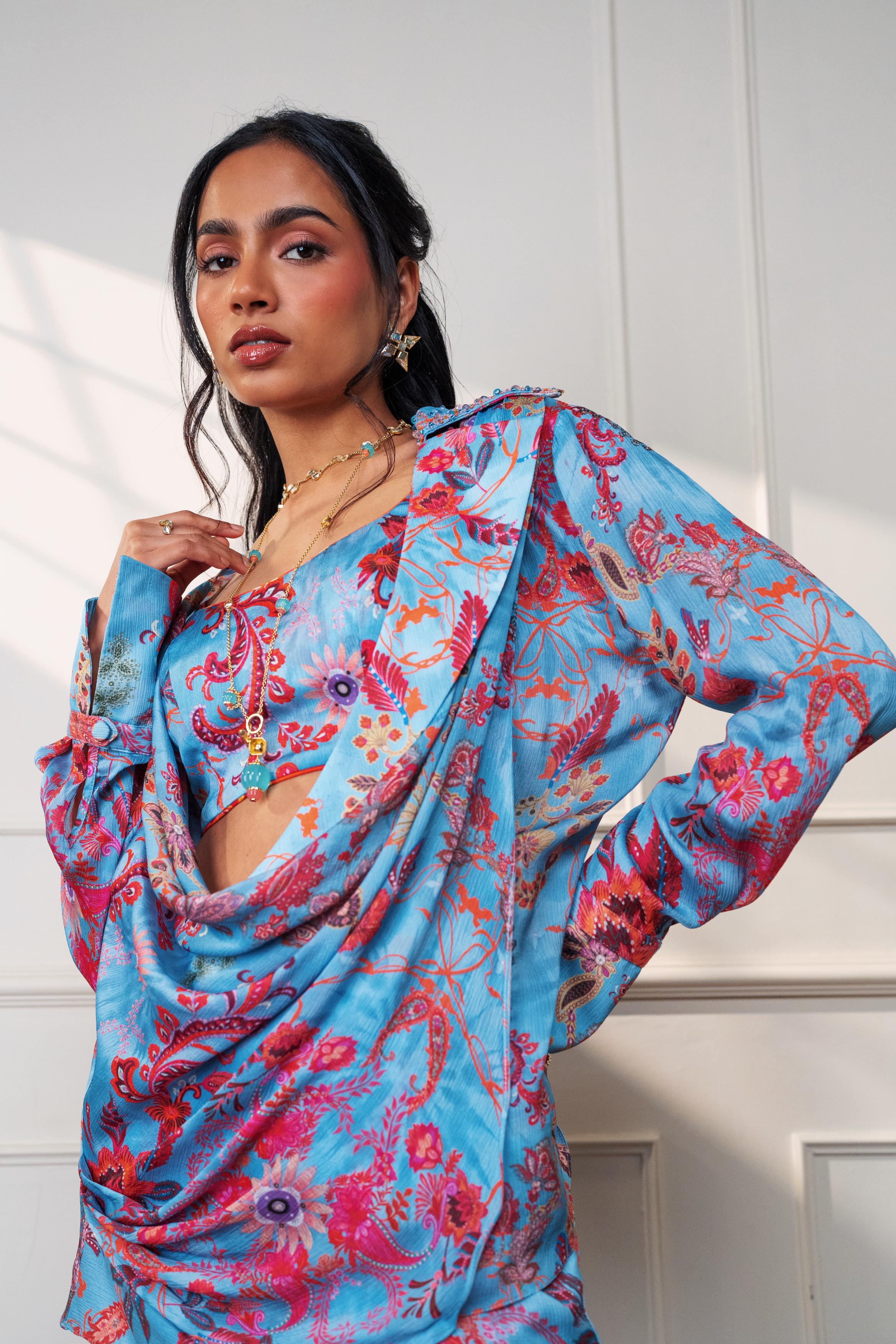 Icy Bloom Embroidered Bustier at Style Junkiie