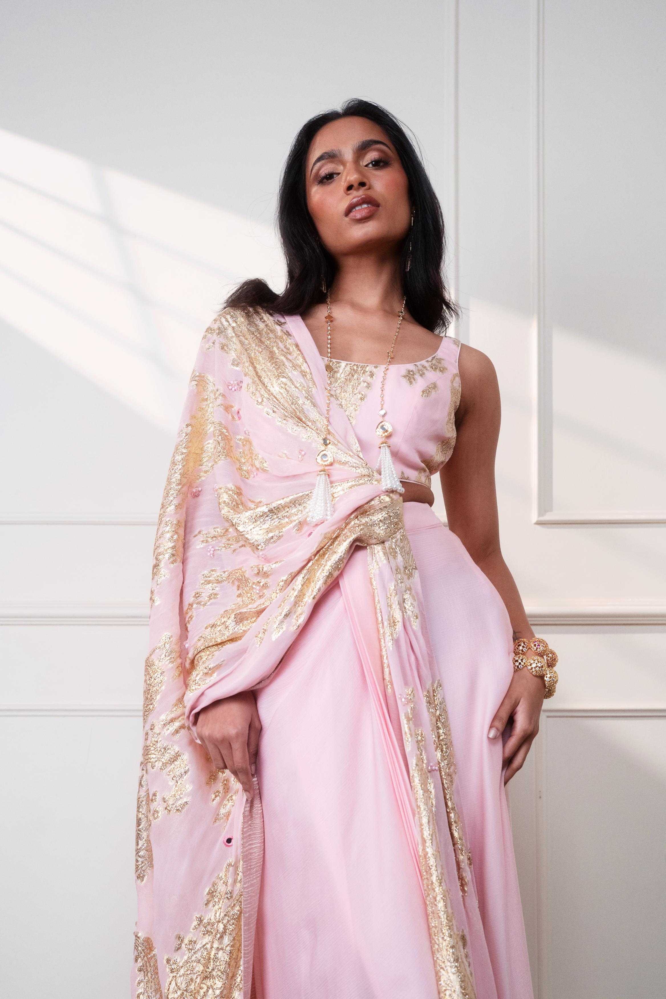 PETAL PAISLEY BUSTIER