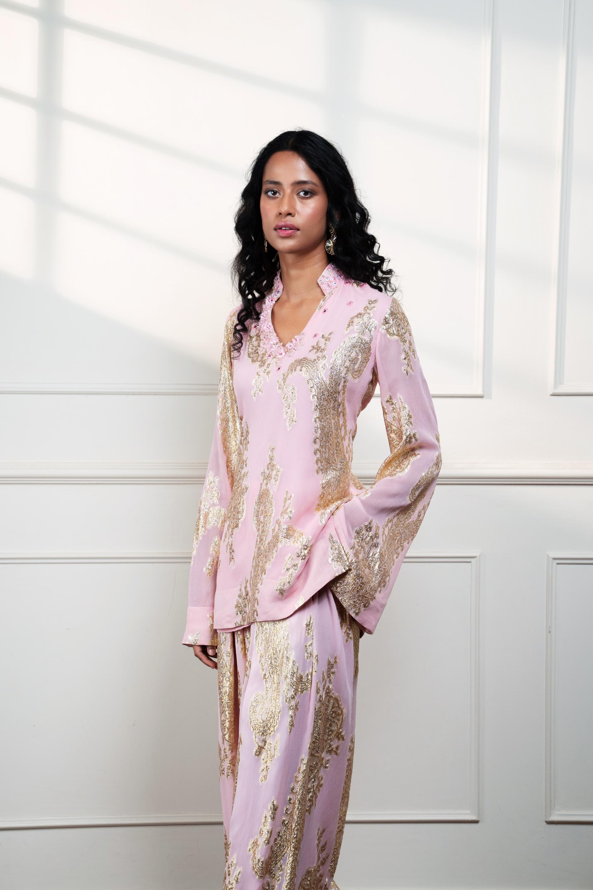 Petal Paisley Farsi Kurti at Style Junkiie