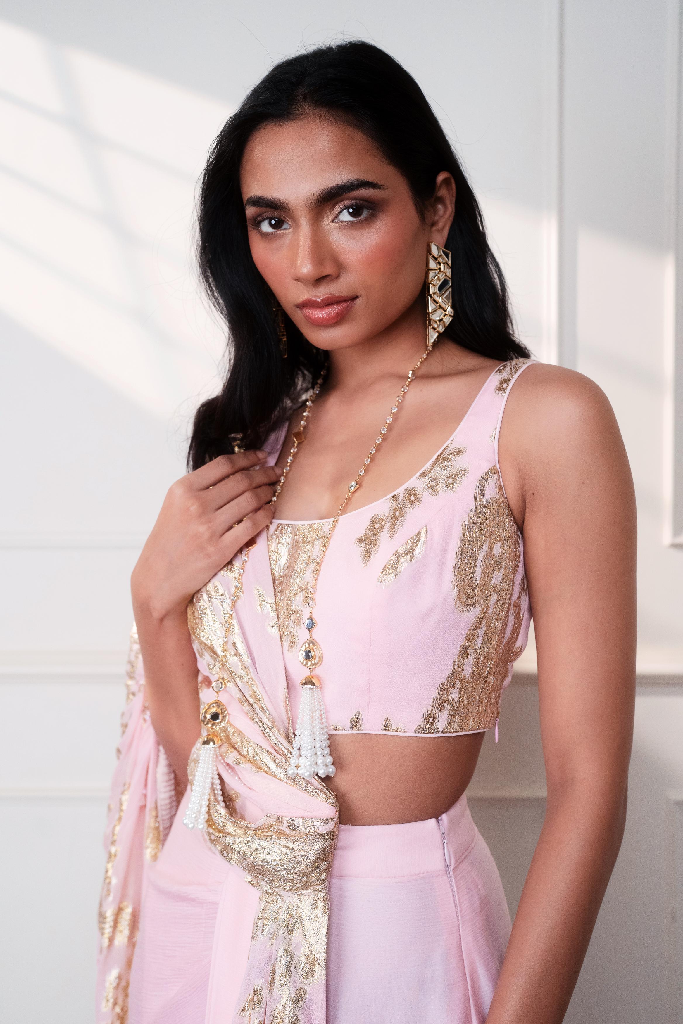 PETAL PAISLEY BUSTIER