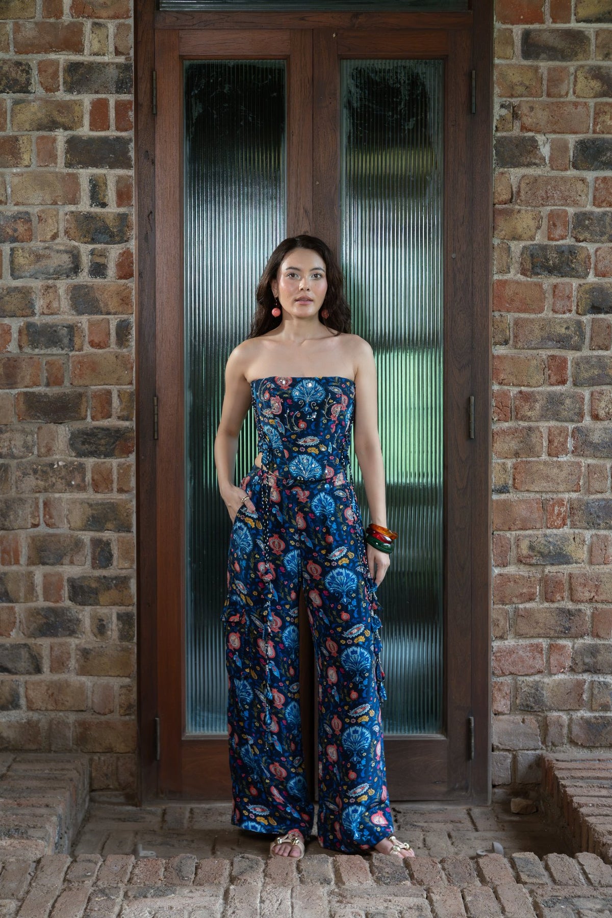 MIDNIGHT GARDEN UTILITY CARGO PANTS
