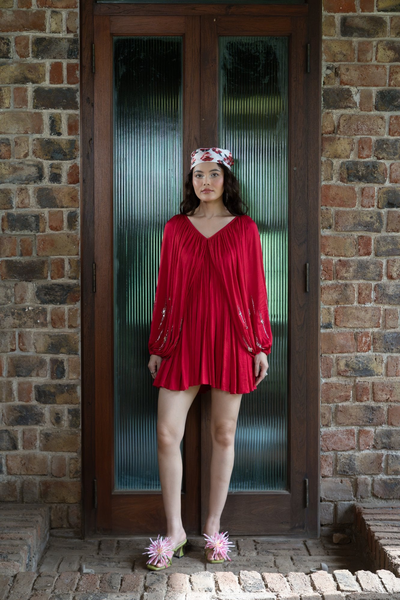 BERRY BLOOM MINI DRESS
