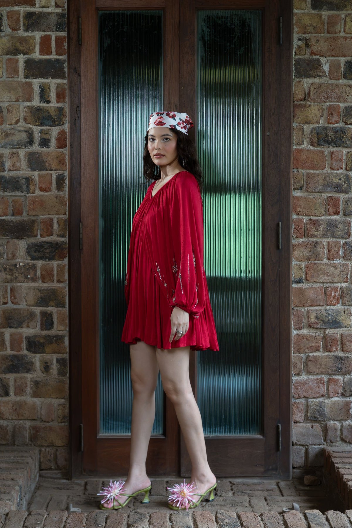 BERRY BLOOM MINI DRESS