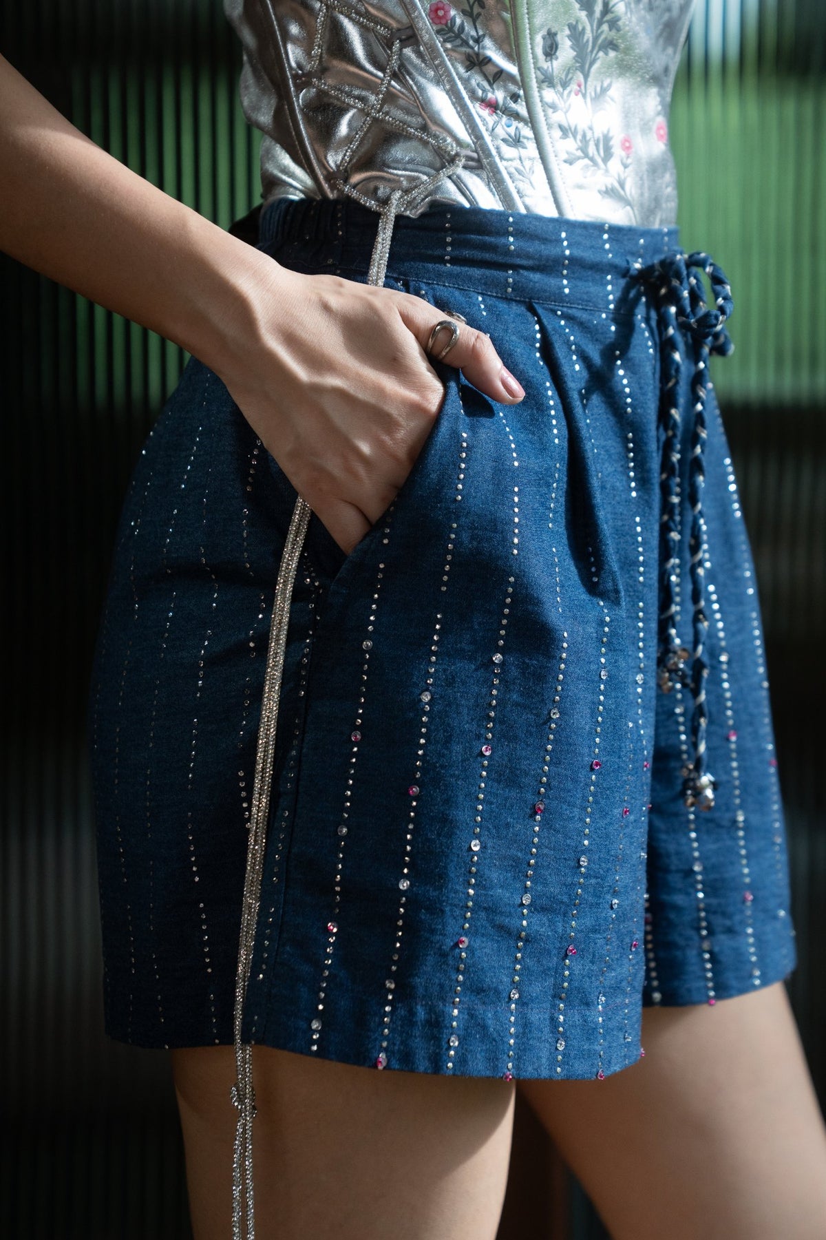 INDIGO STARDUST SHORTS