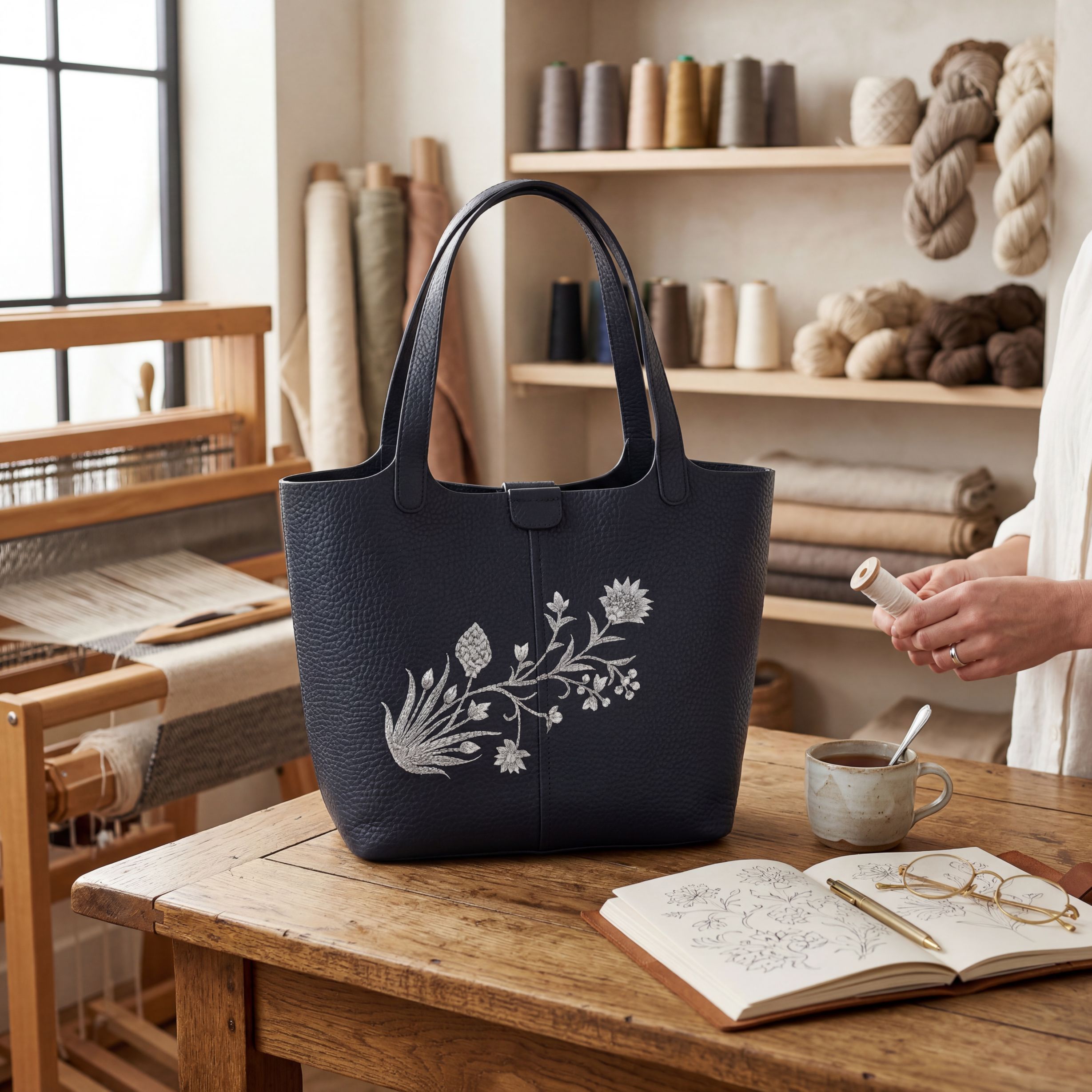 Black Gul Poshem Tote