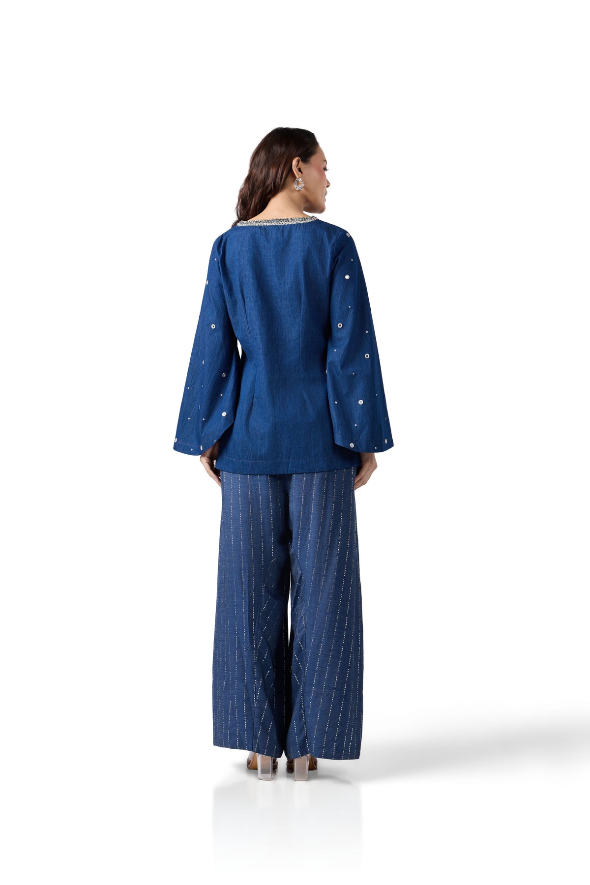 MIDNIGHT STARDUST V NECK TUNIC